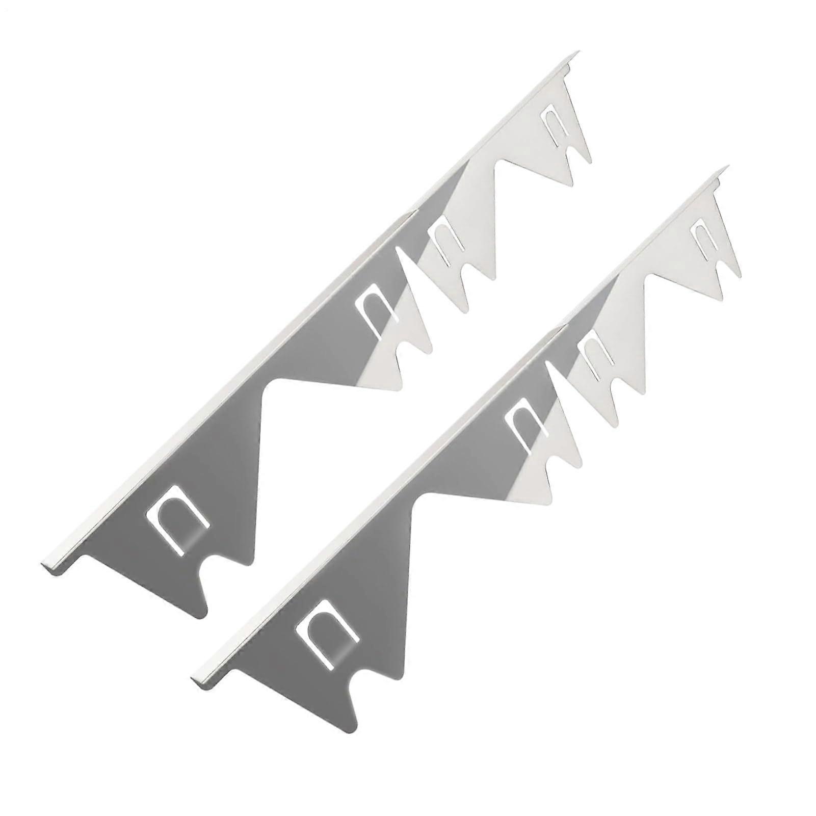 Counter Crevice Guard, Stainless Steel Gap Cover | 2-Pack, Adjustable 33.8-69.5 cm, Silver, Fits Between Stove and Counter