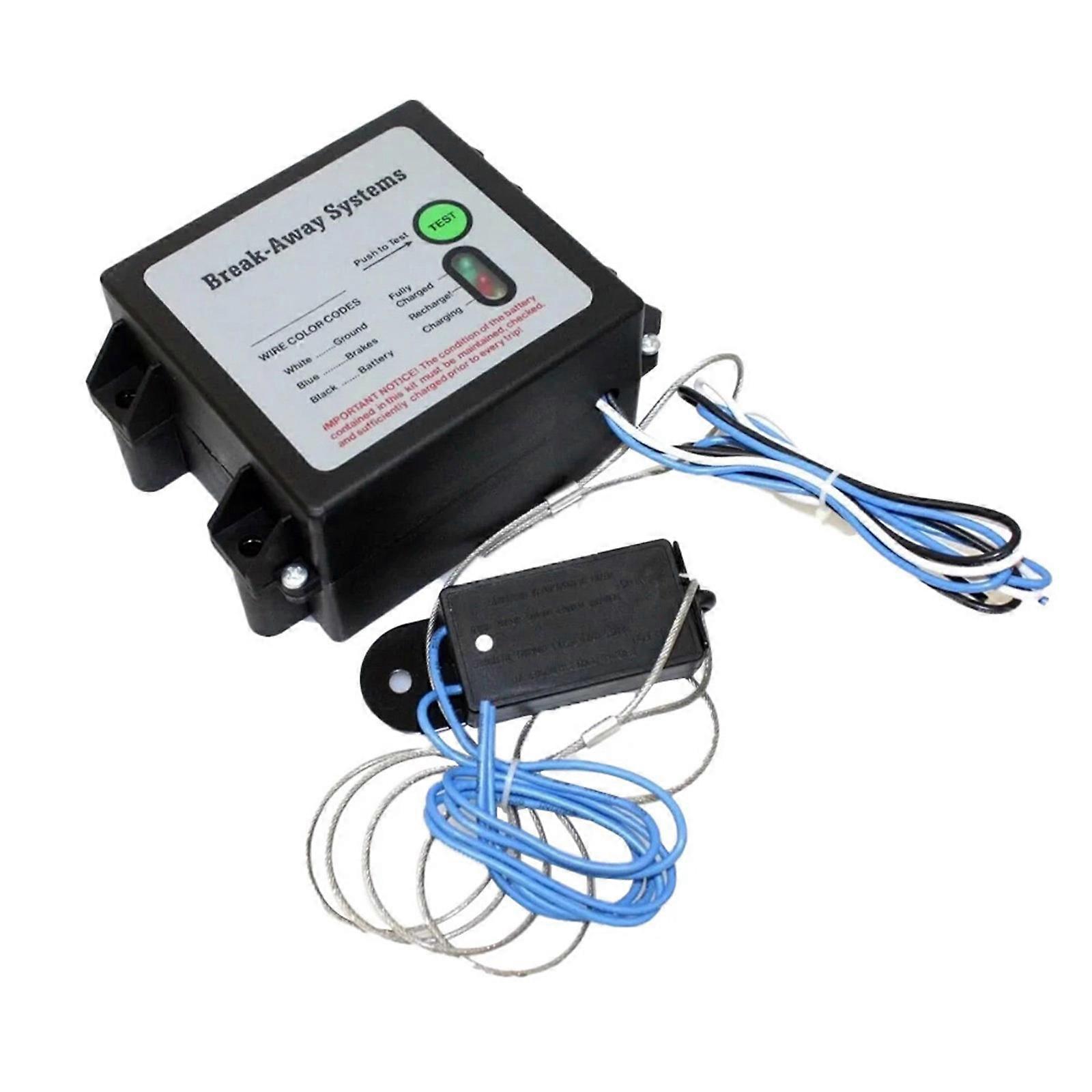Efficient Trailer Brake Activation System 12V LED Indicator Universal Breakaway Kit Suitable for Safe Vehicle Separation Multicolor