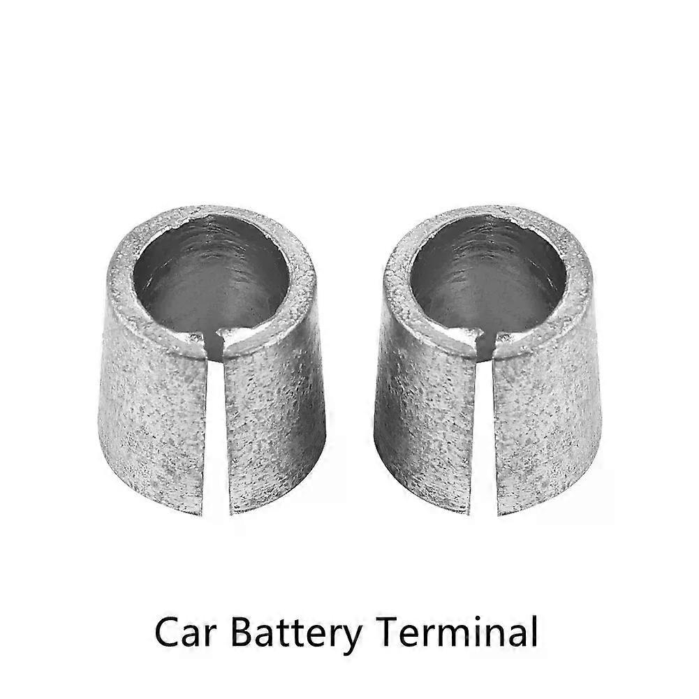 2pcs Car Battery Terminals Converters Post Adapters Sleeves Dpositive Negative Sides Post Battery Connections Adapters Supplied