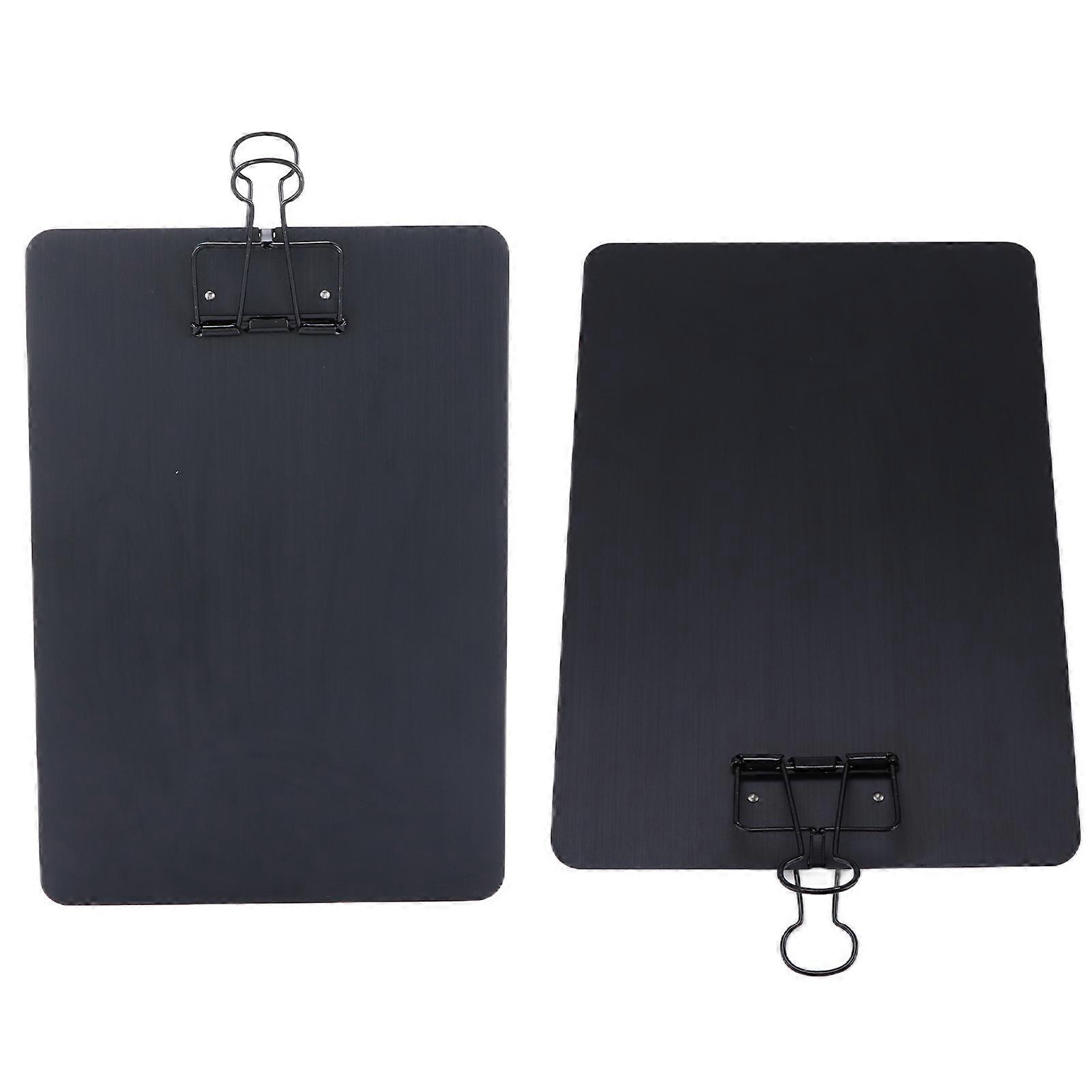 Clipboards Folder Practical Hangable Multifunctional Rust Proof Durable Multi Pack Clipboard for Writing PaintingBlack