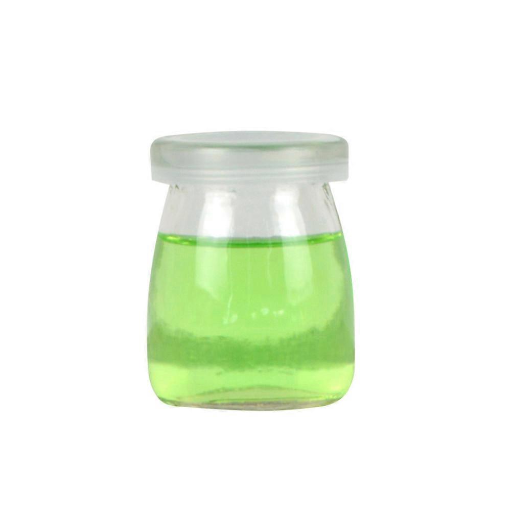 Glass Pudding Bowls With Lids For Household Users 200ml Transparent Storage 4Pcs
