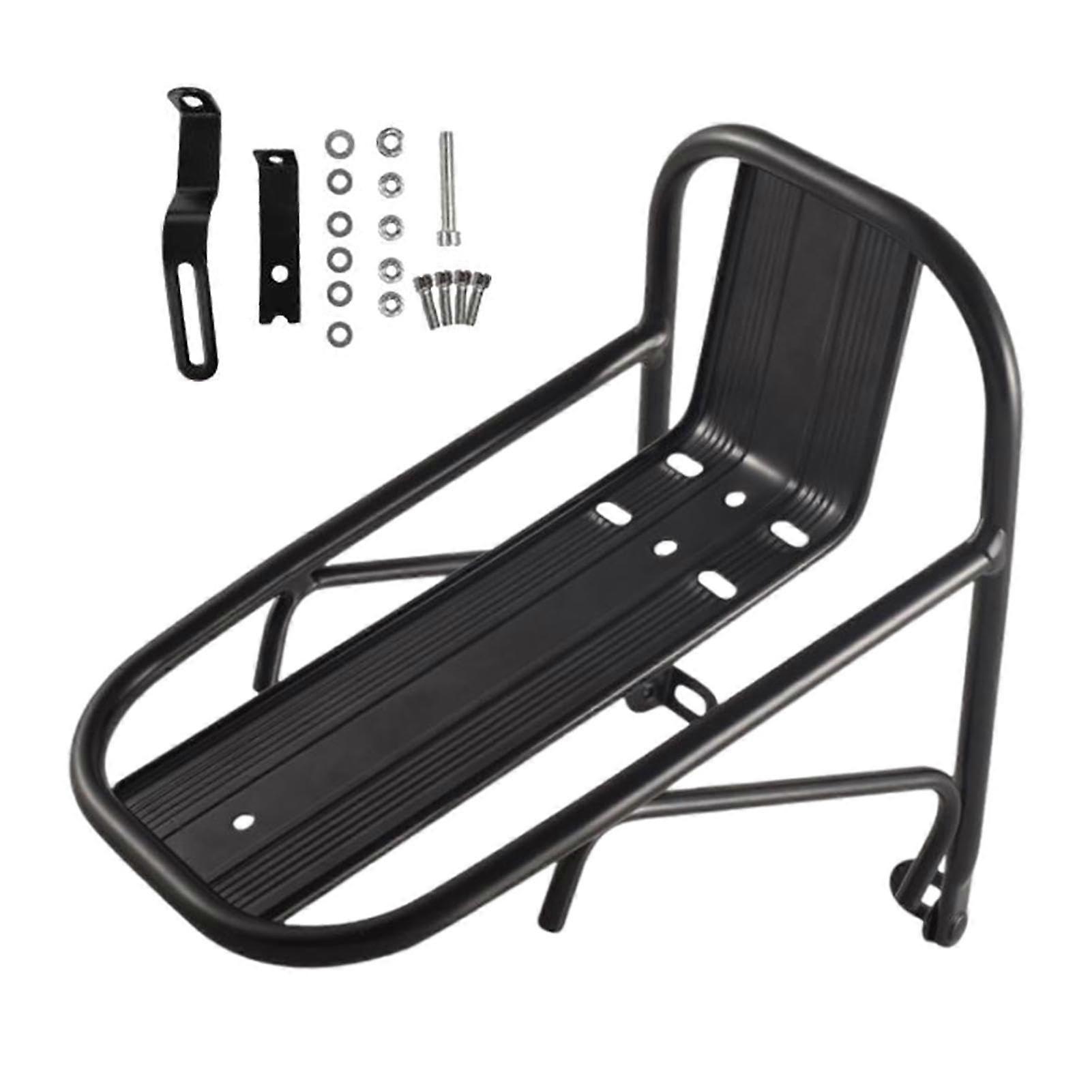Bicycle Front Pannier Rack, Basket Support Bracket, Sturdy Mounting for Bikes
