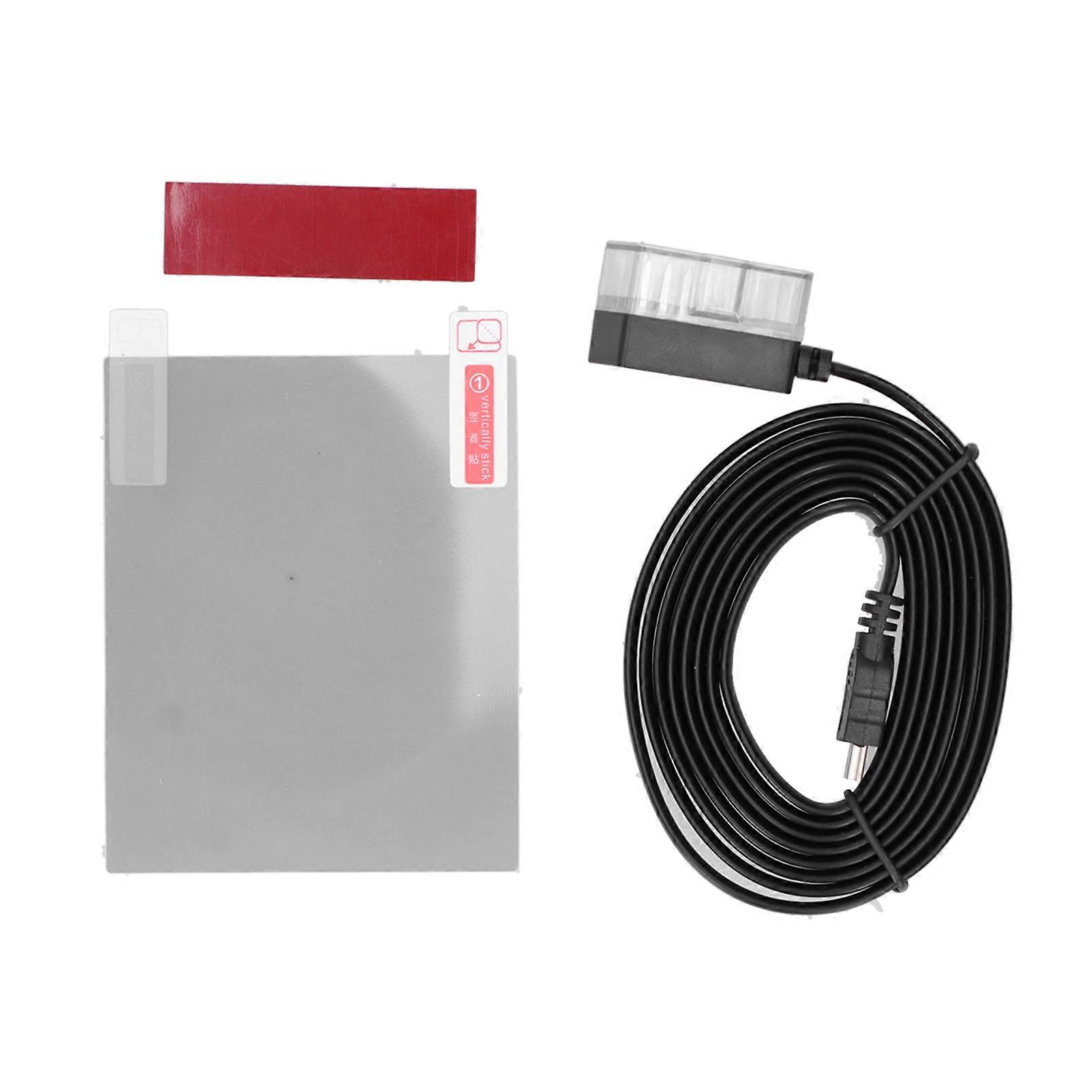 OBD2 HUD Head Up Display Windshield Projector Multi‑Function Gauge Alarm Fatigue Driving Reminder