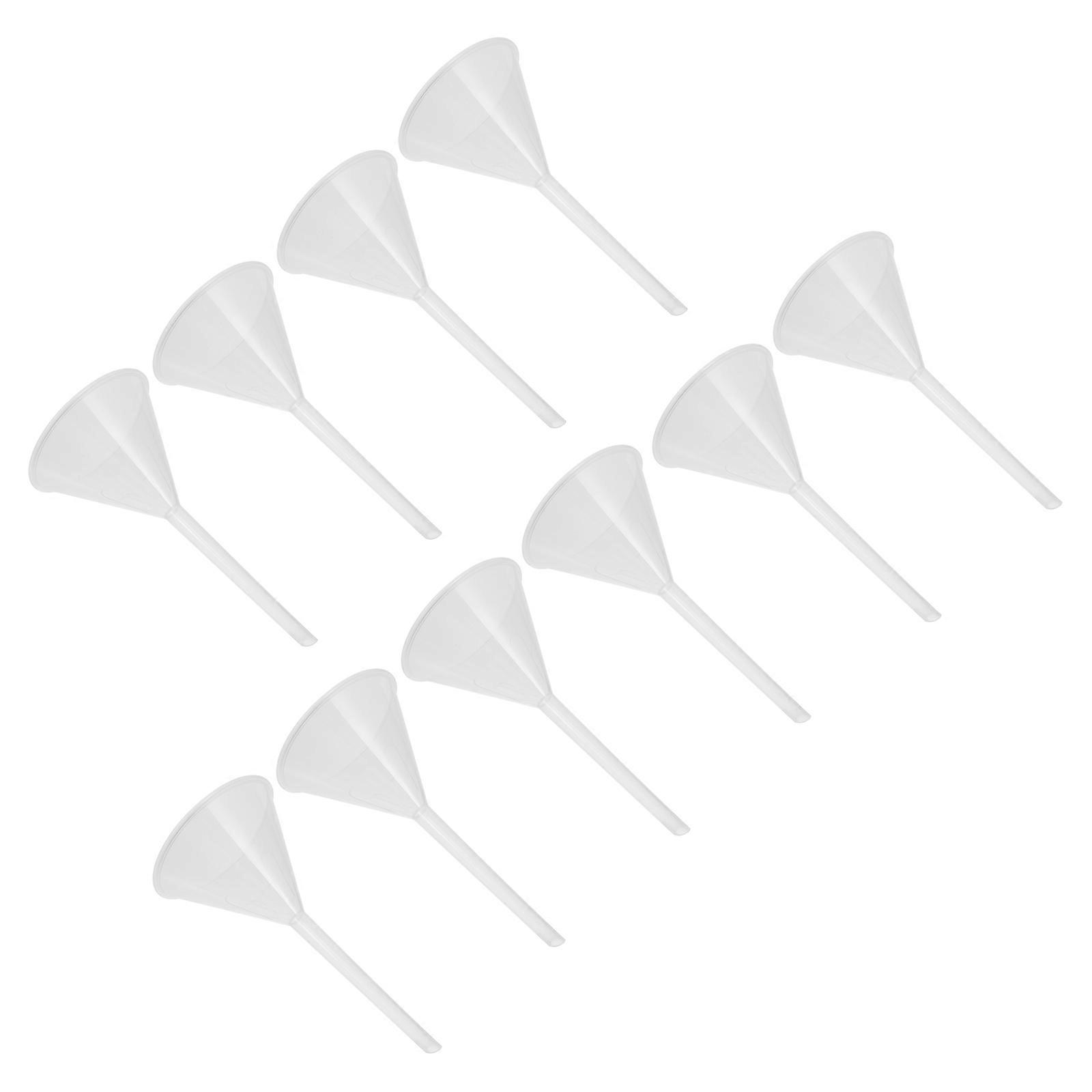 Plastic Funnels For Filling Bottles Triangular Funnel Laboratory Instruments 18X9X9CM Chemical Experiment 10Pcs