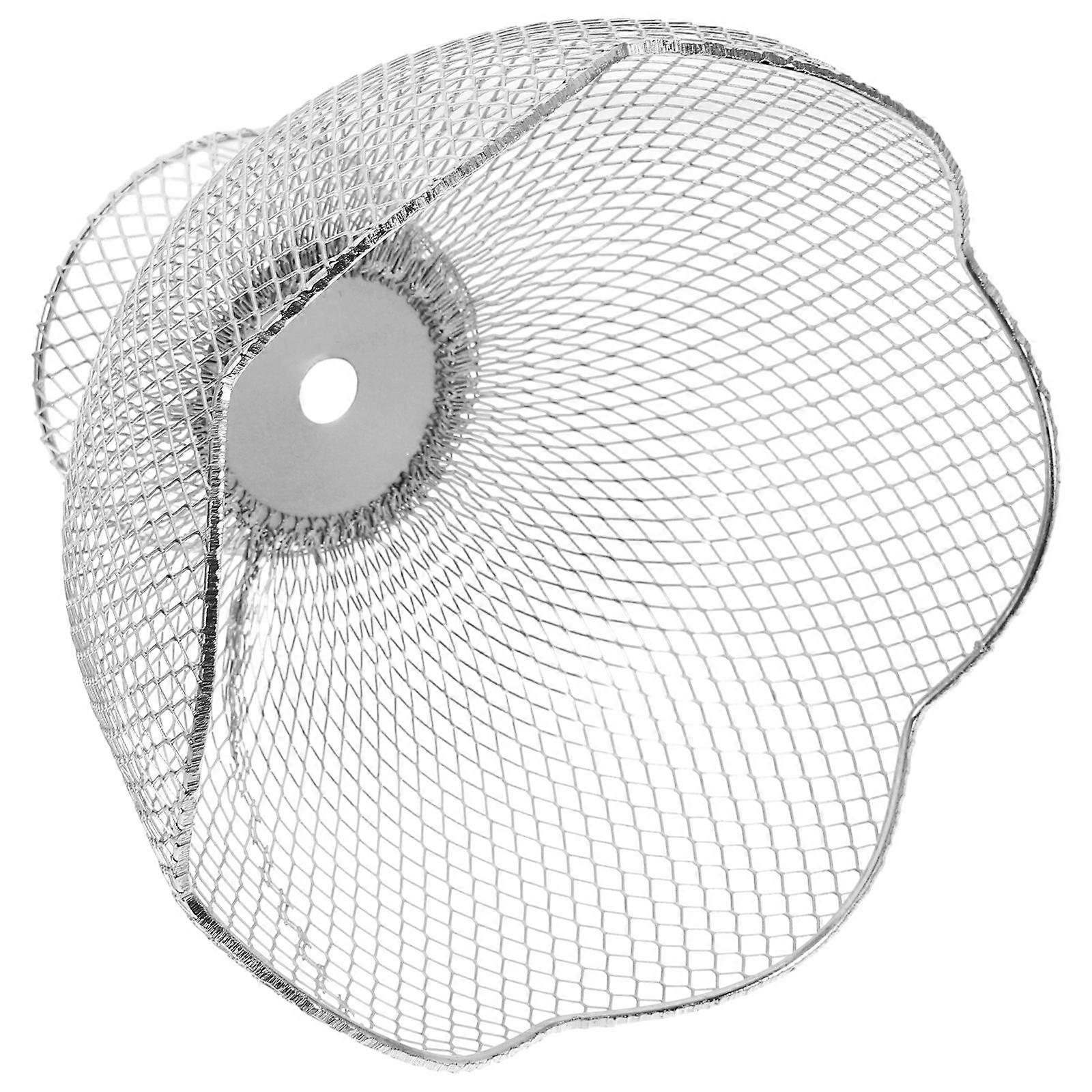 Shade Mounting Bracket Wire Lamp Shade Frame Pendant Lights Silver Metal Cages Lampshade Home 1Set