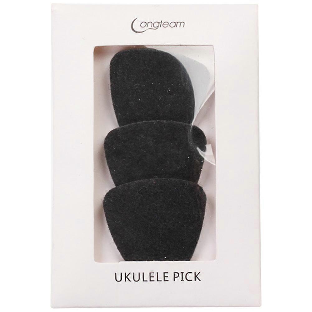 Portable Guitar Picks with Wool Felt Material Black Color for Guitar Use Easy to Hold and Store