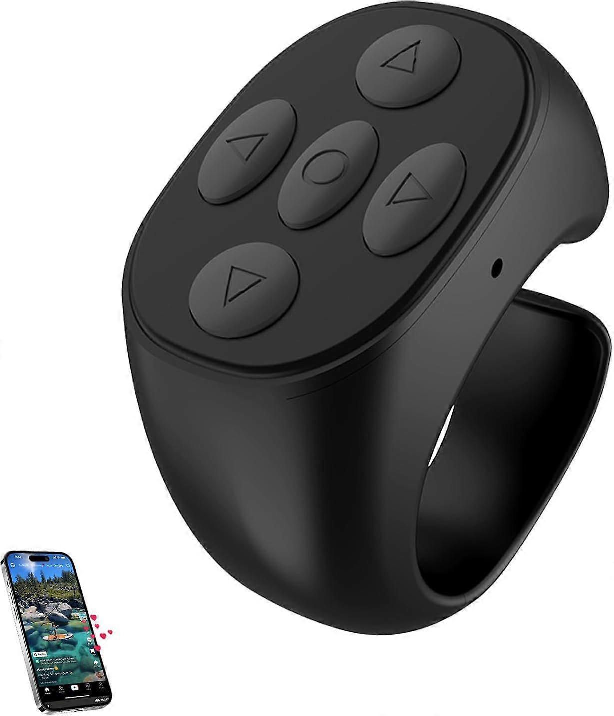 2025 Le plus récent TikTok Scroll Ring Remote Control - Bluetooth Finger Scroller pour