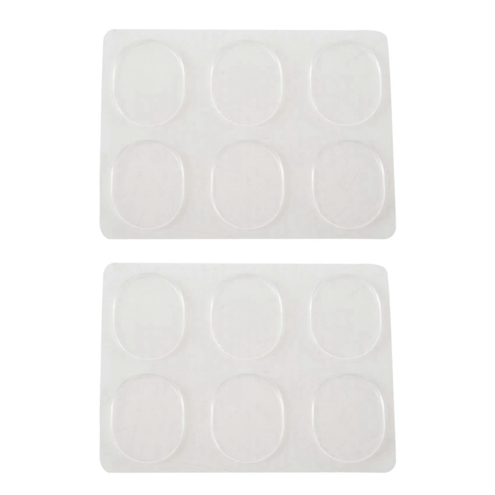6pcs/set Snare Drum Mute Pad Drum Damper Gel Pads Snare Drum Muffler Mute Transparent Percussion Ins