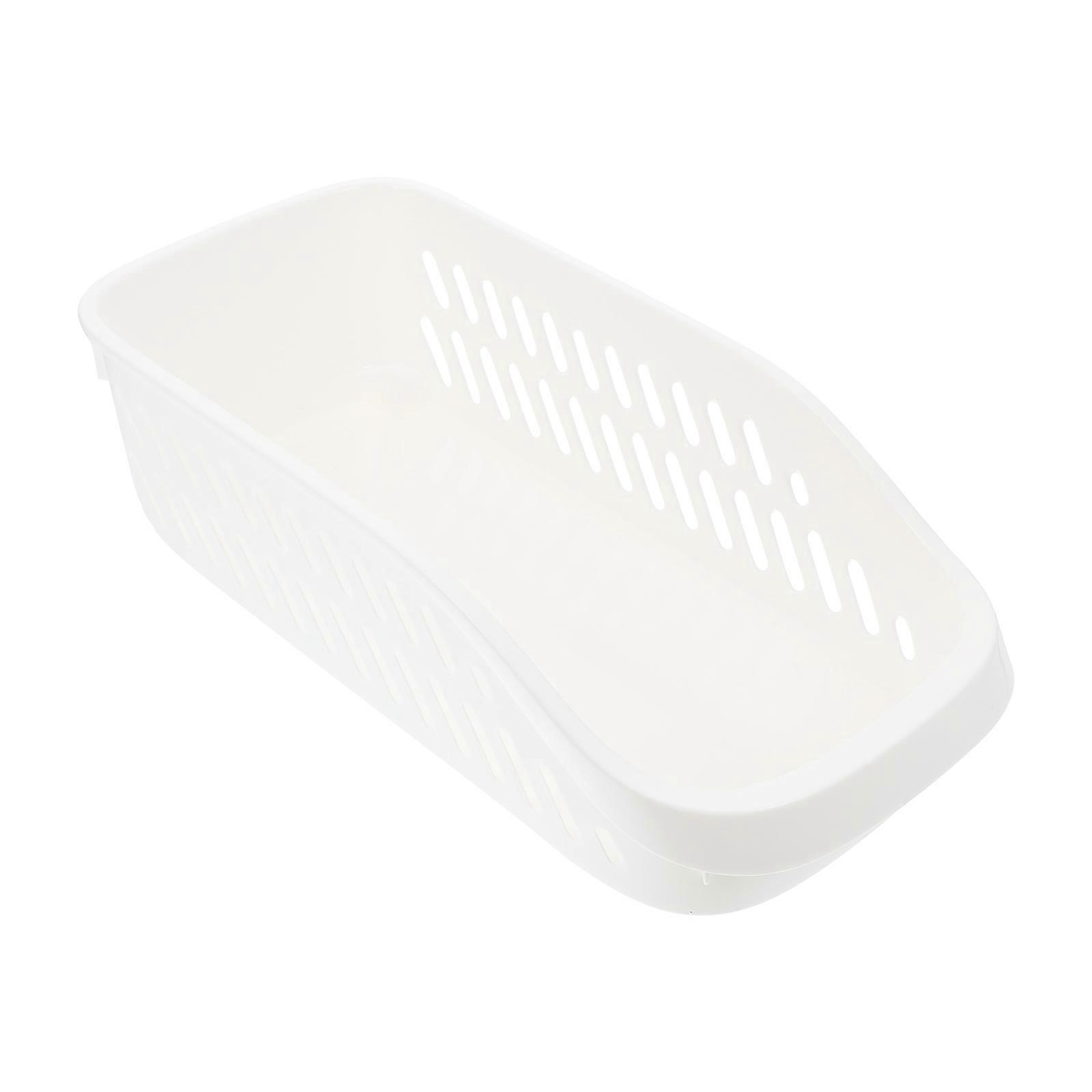 Multi-Functional Storage Box Desktop Storage Box Sundry Box White Rectangular Organization 1Pcs