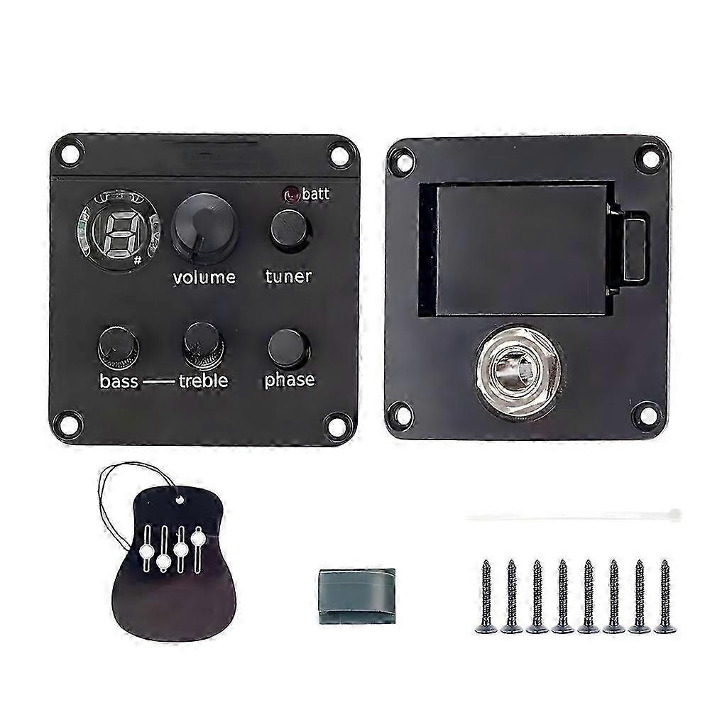 2025 Guitar ISYS+Onboard Preamp Piezo Pickups with Tuner Volumes Phase Control