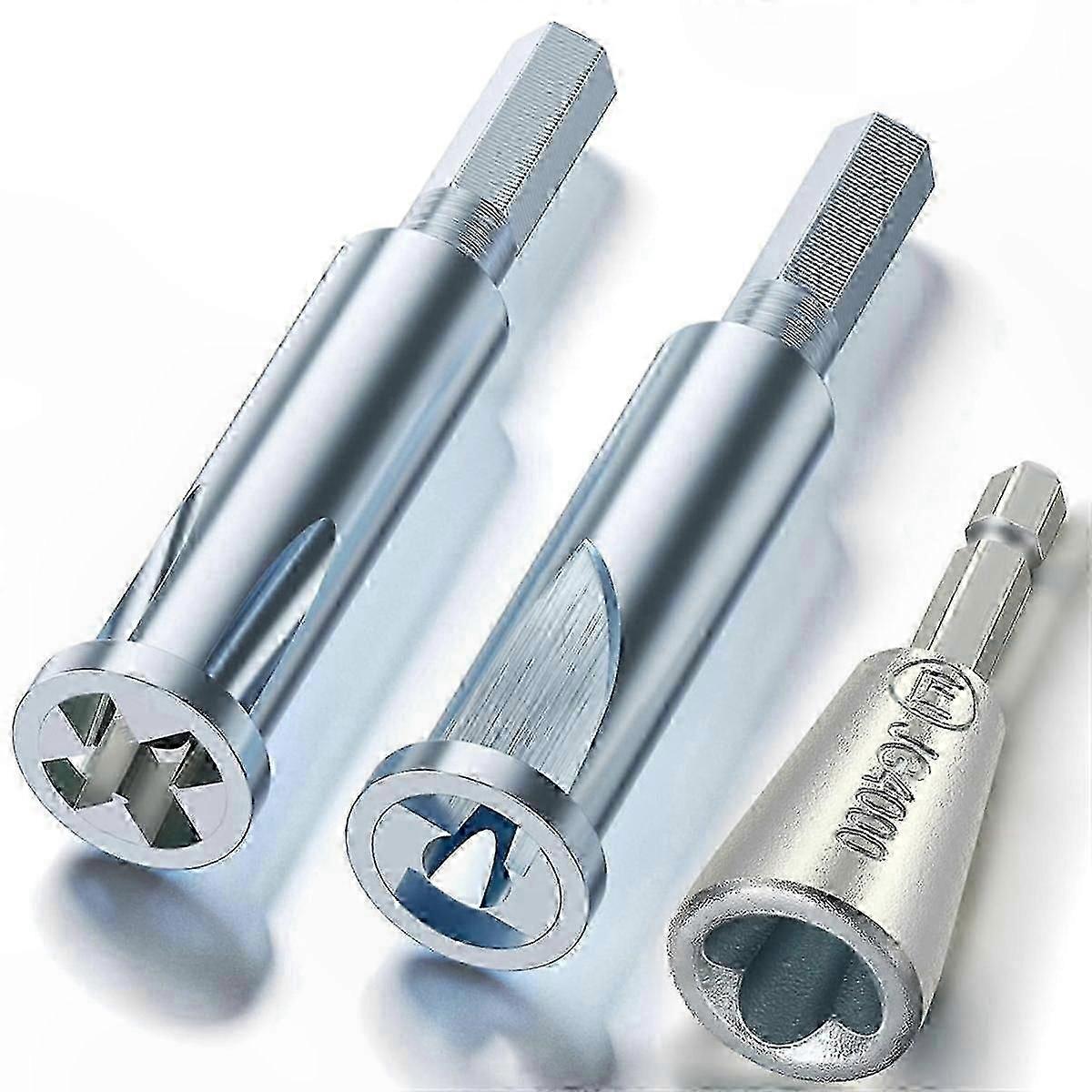 3-Piece Drill Wire Twister Set with 3-Way and 5-Way Electrical Wire Stripper for Power Drills