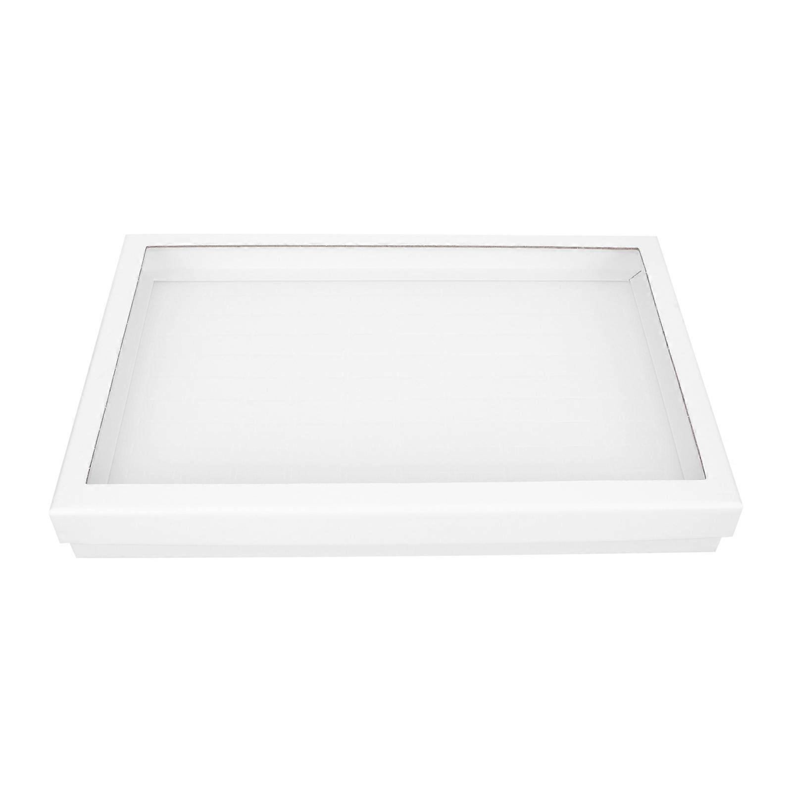 Earring Display Box Transparent Window Jewelry Organizer 29x19cm Simple And Modern Storage 1Set