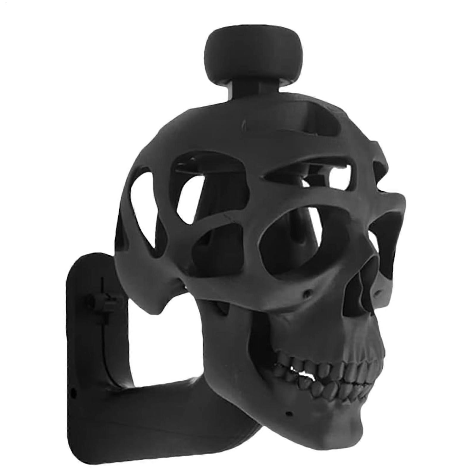 Helmhalter - Skull Helmet Wall Mount | 3D Skull Shape Hat Rack | Multifunctional Wall Shelf for Hats, Keys, and Clothes