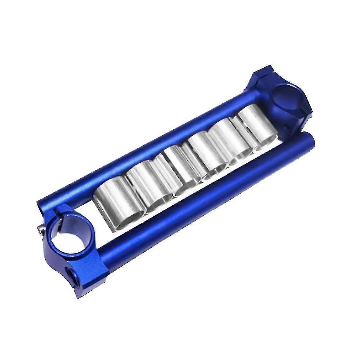 Motorcycle Adjustable Separate Upper Triple Clamp Handlebar, Suitable for 3 Models, Blue Aluminum Alloy