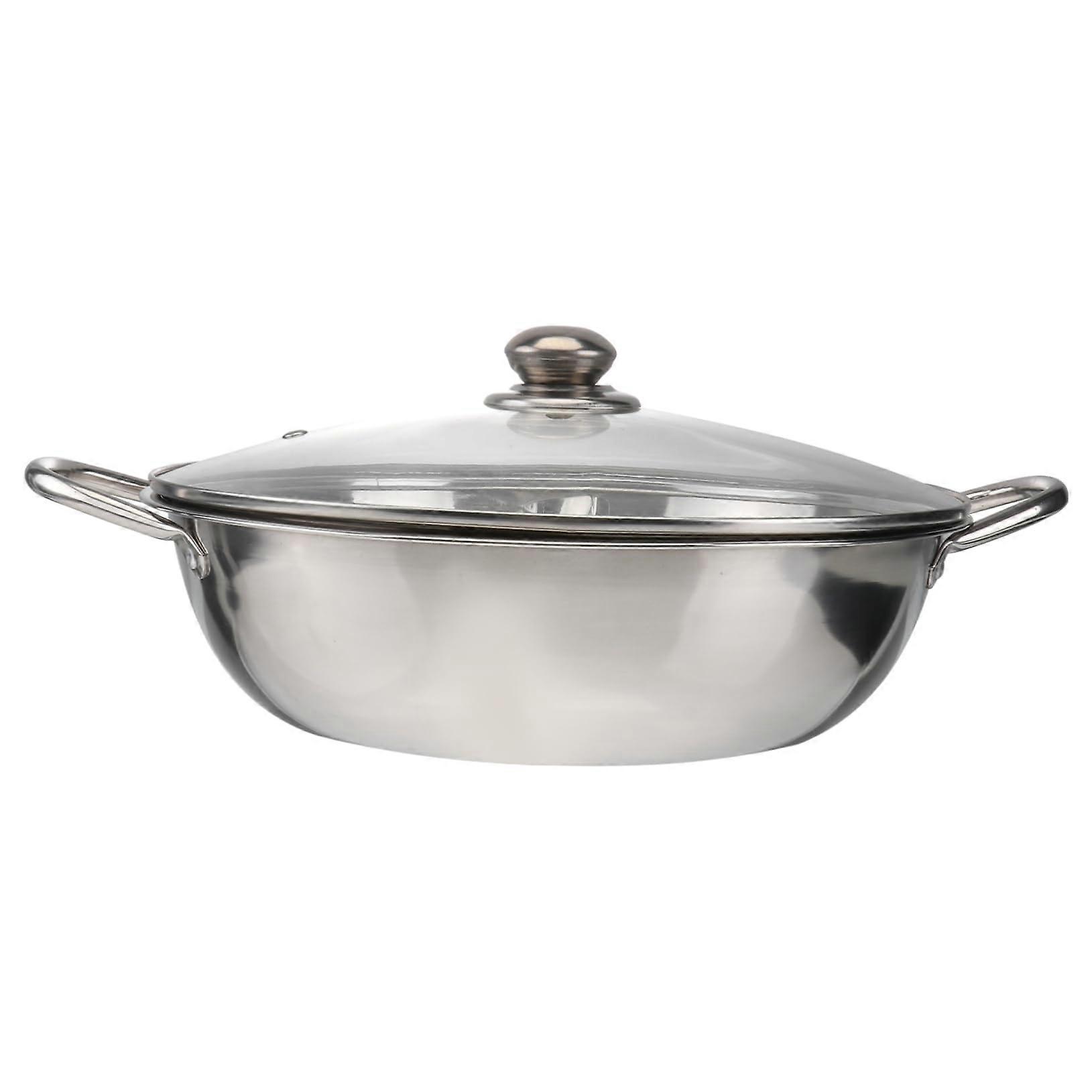 Stainless Steel Mandarin Duckpot Casserole Hot Pot Cookware Induction Hot Pot with Grids