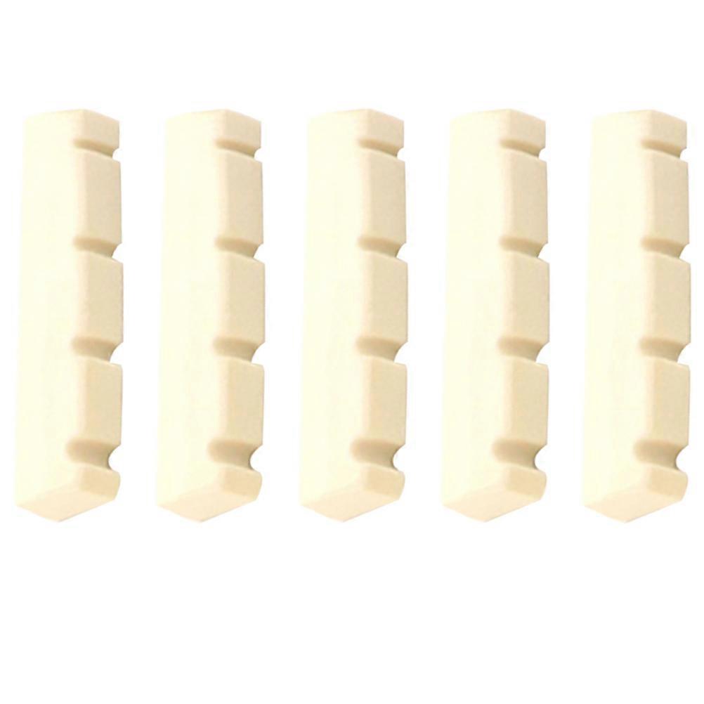 5pcs Durable Plastic Mandolin Nut Replacement for Enhanced Sound Quality – Reliable and Practical Design, Essential String Instrument Accessory