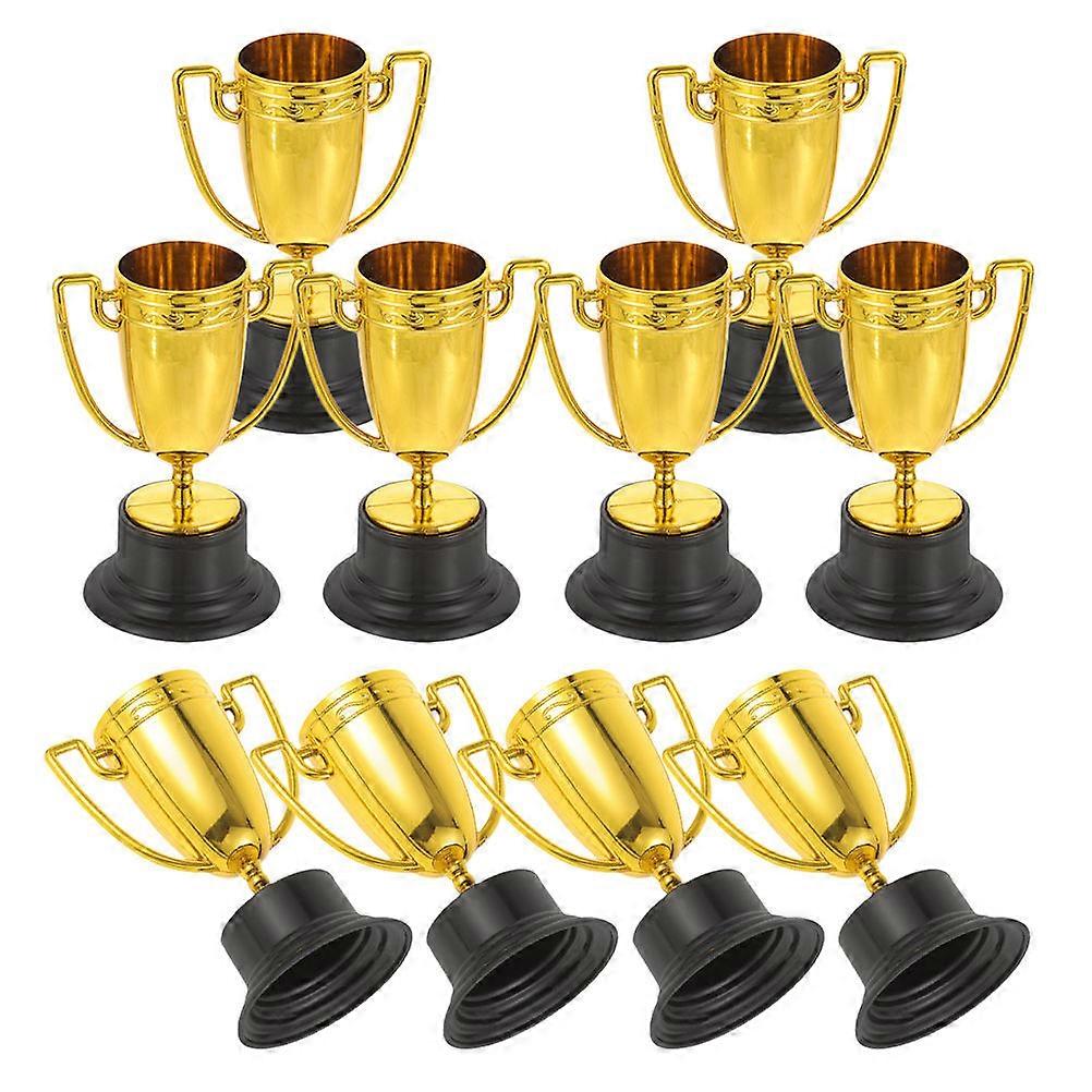10pcs Mini Trophy Shaped Plastic Cups for Kids Competition Awards Ceremony
