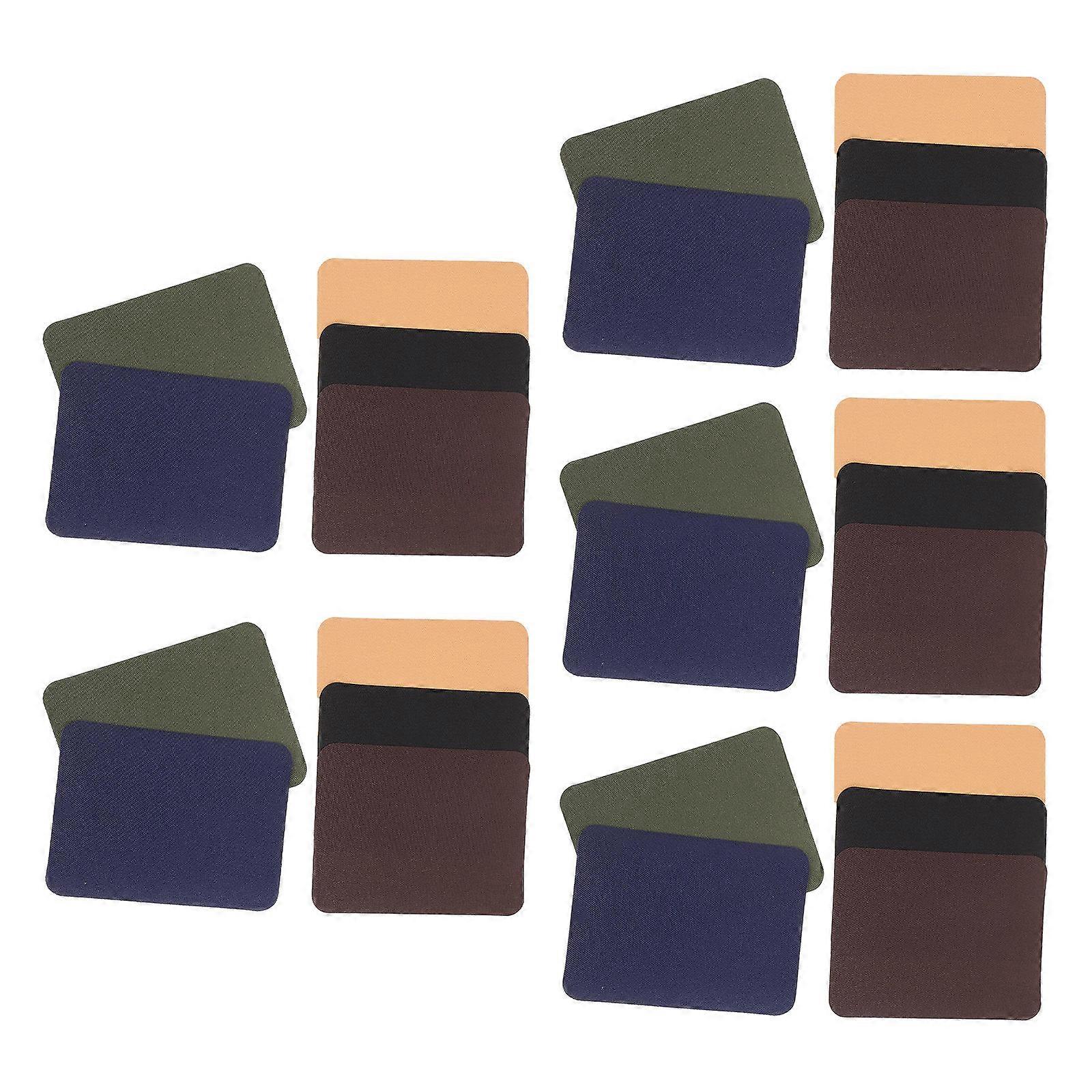 30Pcs Embroidery Patches Assorted Color Simple Design For Clothing Repair Ideal For DIY Users