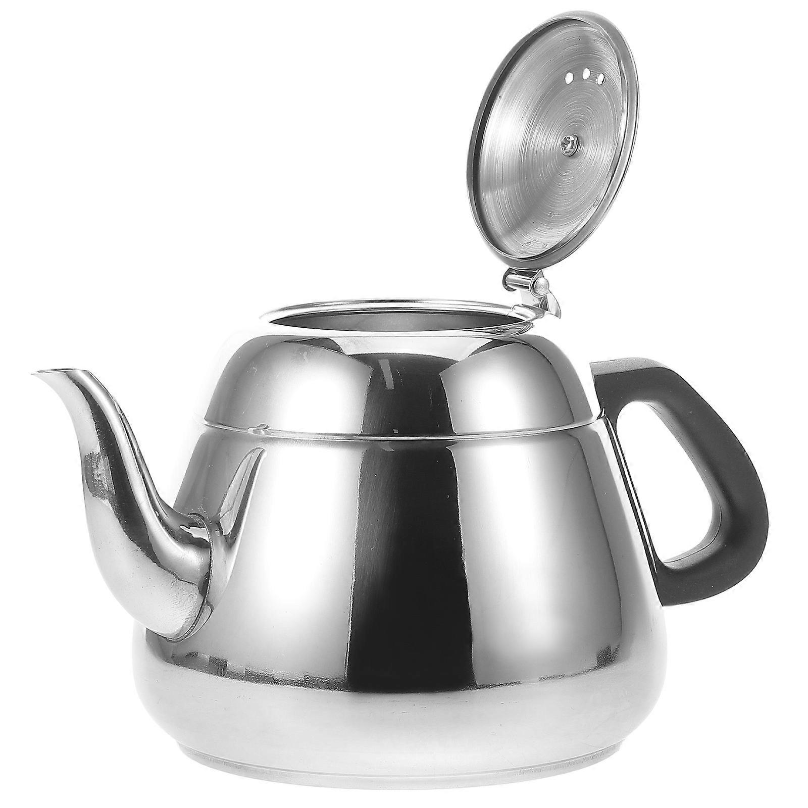 Large Capacity Thickened Stainless Steel Kettle For Brewing Tea And Boiling Water Induction Compatible 2 L Silver 1Pcs