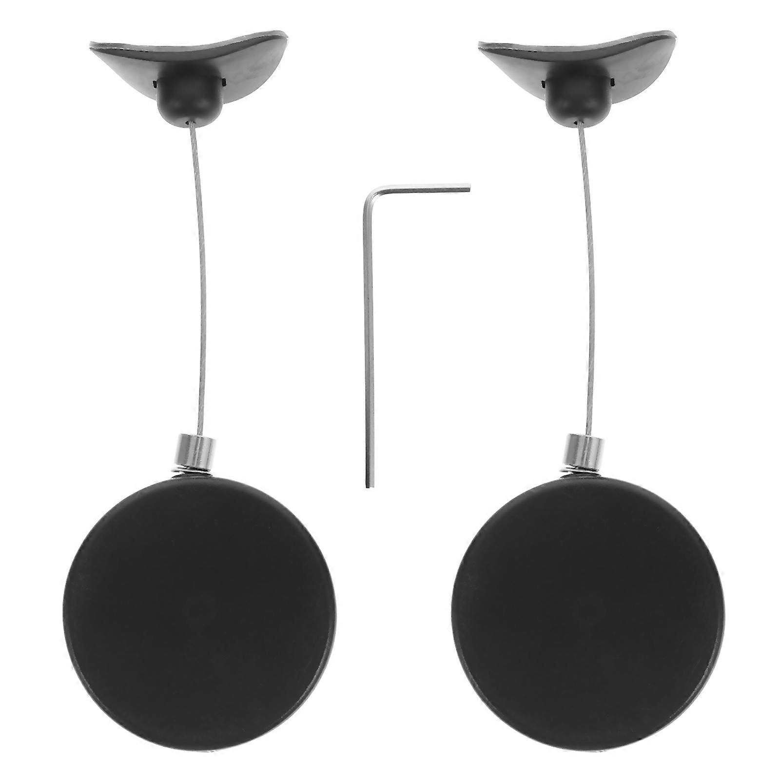 Retractable Combination Cable Lock with Durable Steel Wire for Tools Black Automatic Reel 2pcs
