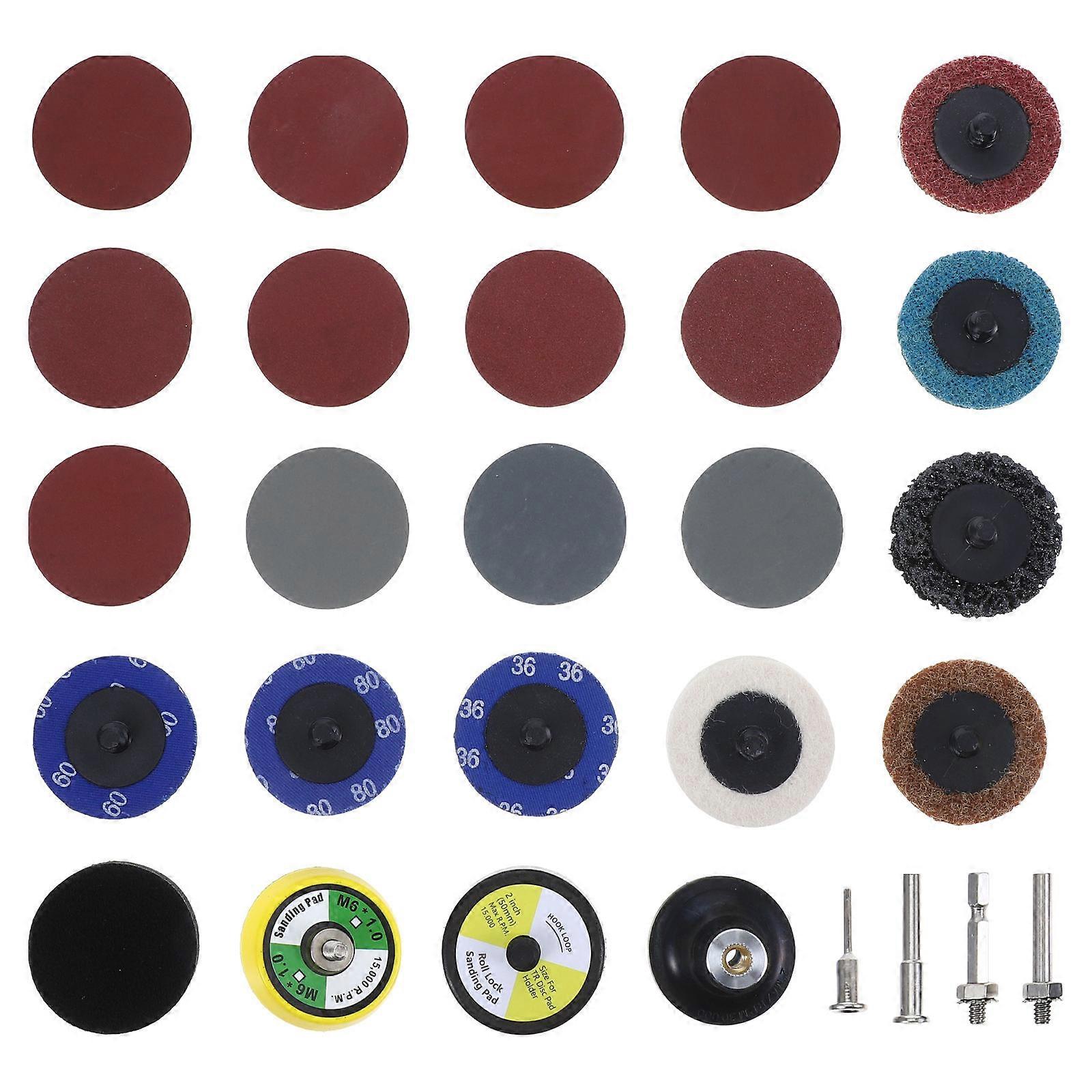 Wear-Resistant Sanding Discs 300Pcs Set For Drill Grinder Accessories Featuring Diverse Sizes For DIY Enthusiasts