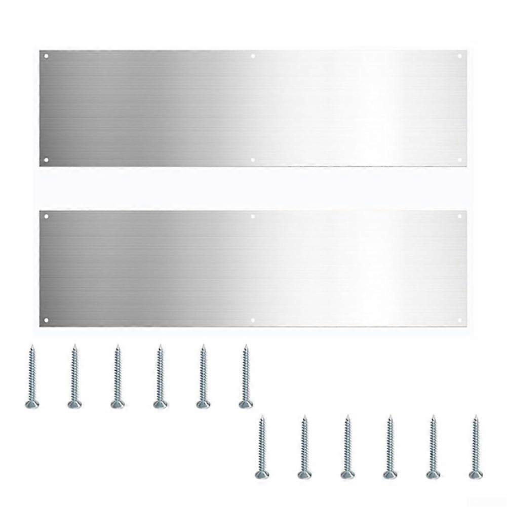 Door Kick Plate 16' Aluminum Decorative Plates for Door Protector'
