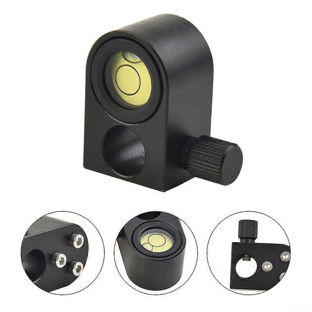 A precise 12mm spirit level for mini rods improves measurement accuracy (A).