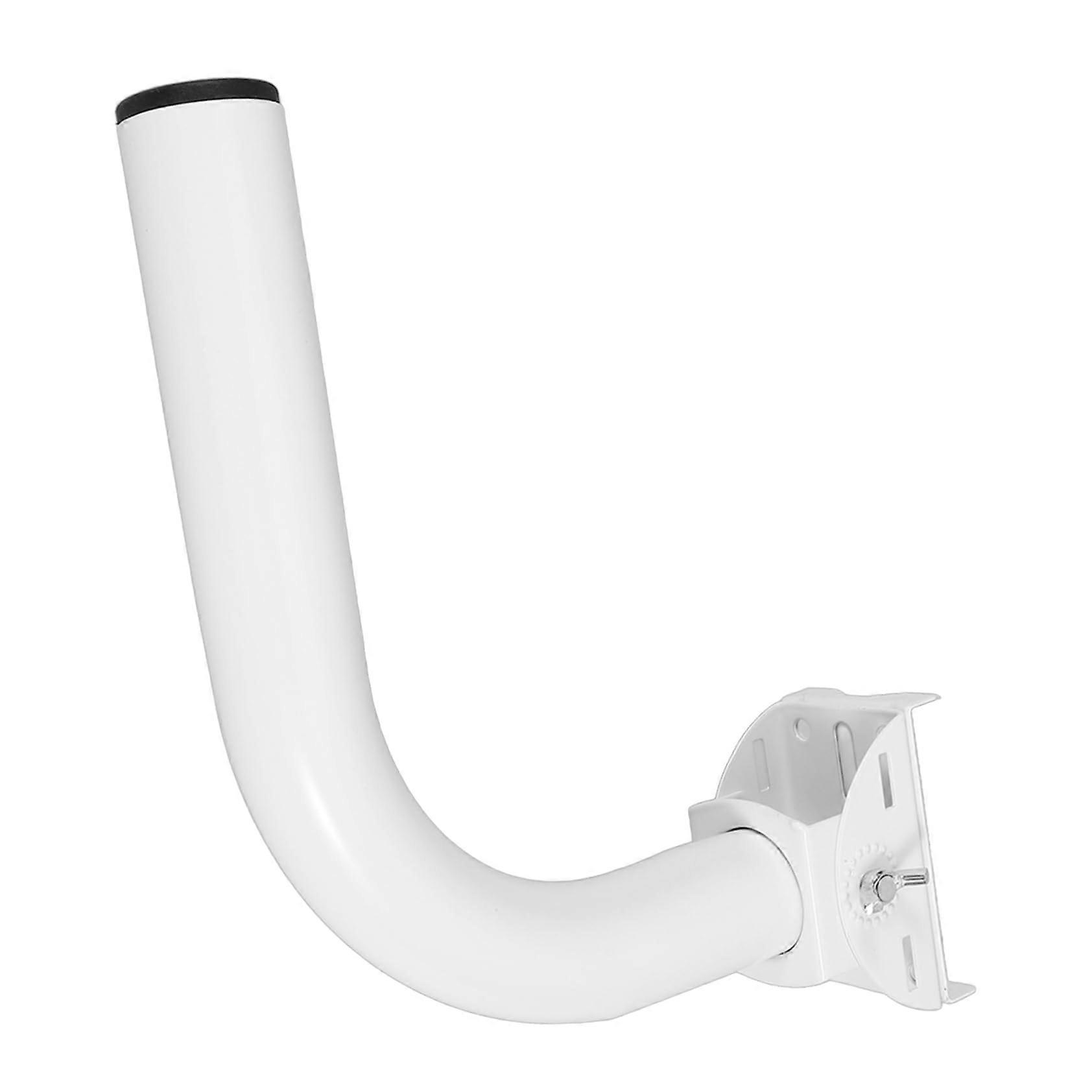 Wireless Bridge Mount Pole Mount Clamp, Wall Mounted Outdoor Antenna Bracket, Adjustable Pipe Mount, White Steel