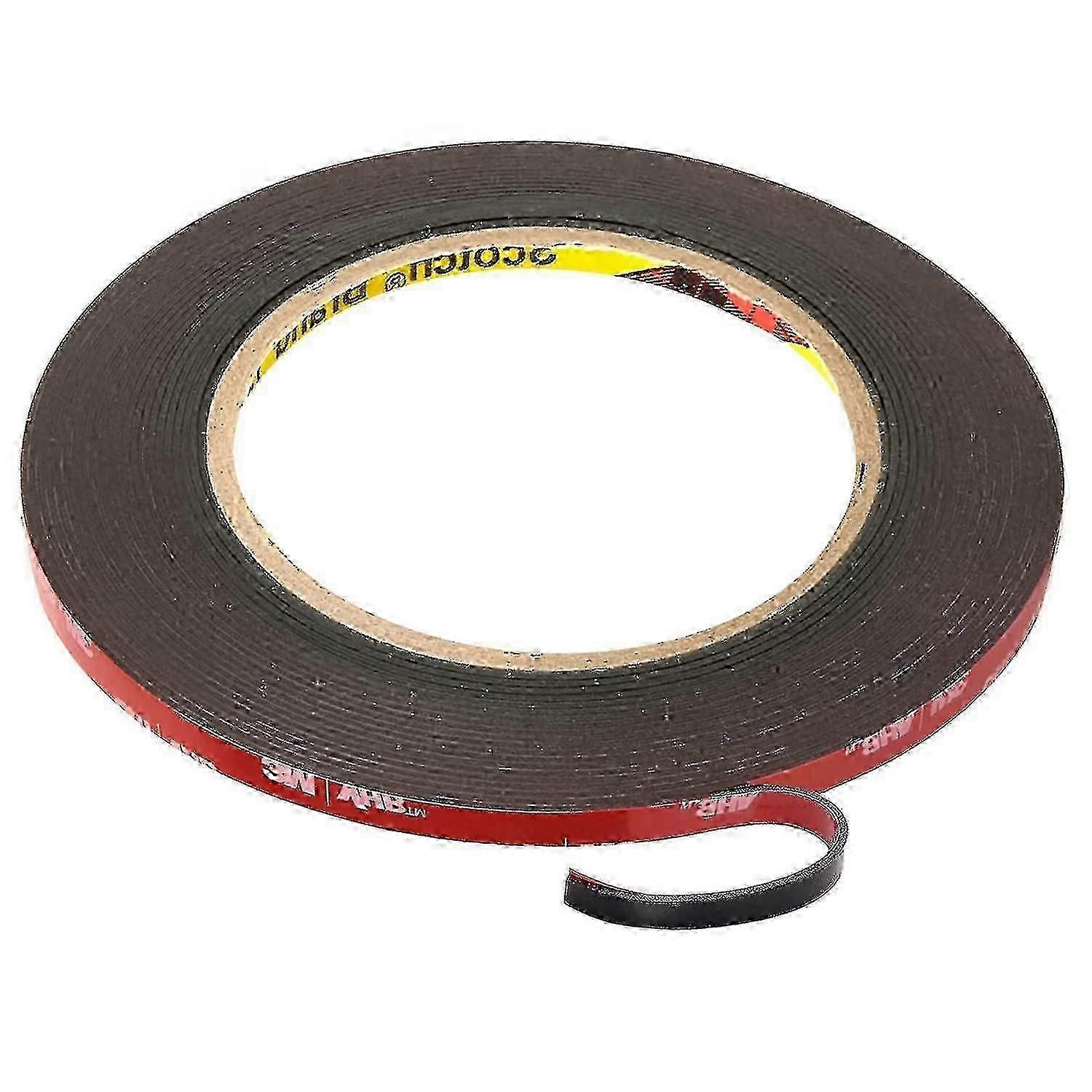 2 قطع 3M Vhb قوية جدا على الوجهين لاصق الشريط 3m X 5mm أسود للماء