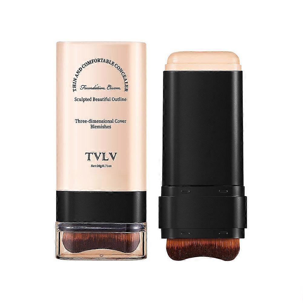 Draagbare concealer stick 20g Natuurlijke dekking Hydraterend Langdurig Lichtgewicht Romig Voor onderweg Bijwerken 5 tinten