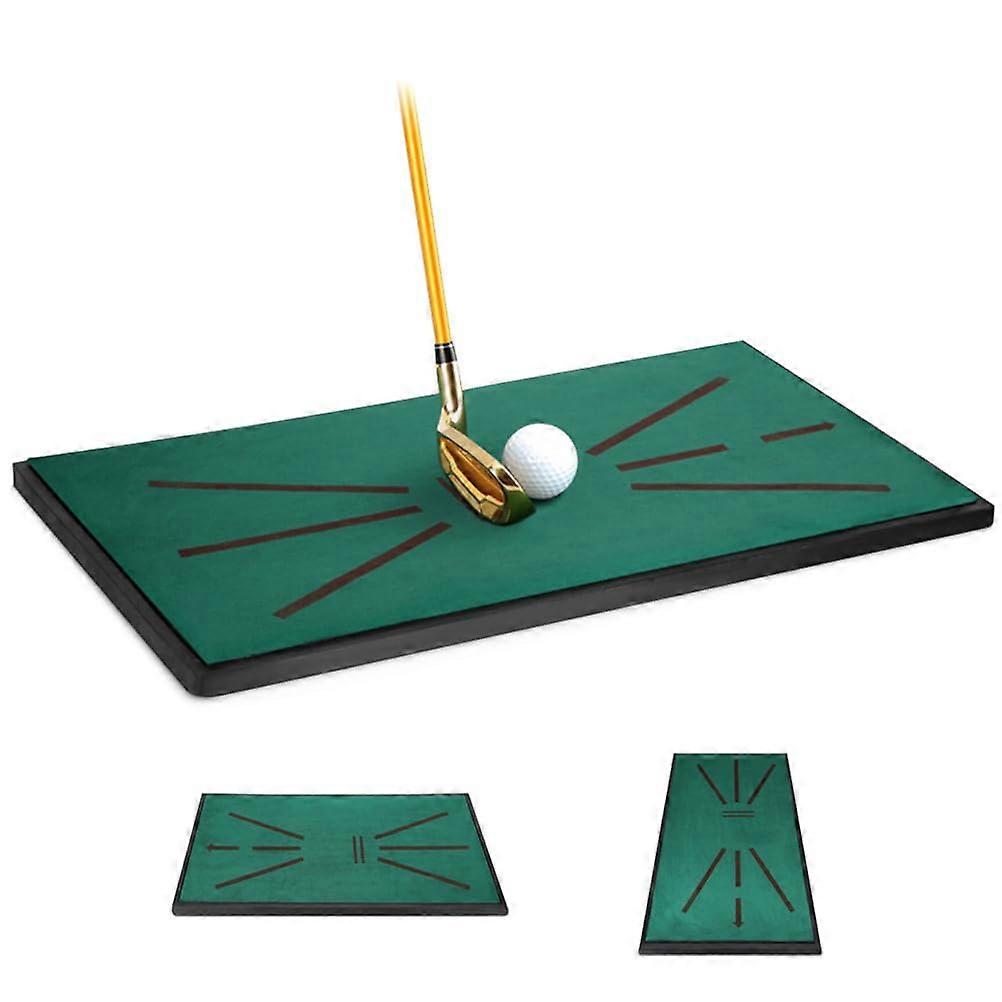 Golf Training Mat Swing Detection 2.0 Crystal Velvet Path Visual Feedback Hitting Mat For Indoor Outdoor Practice
