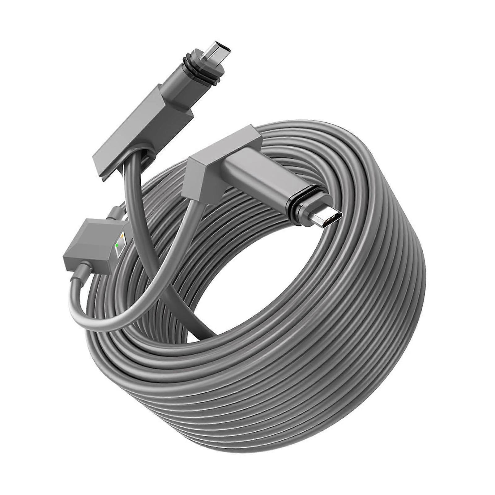 Water Proof Rectangular Satellite Cable 30ft for Gen 2 V2 Dish Antenna