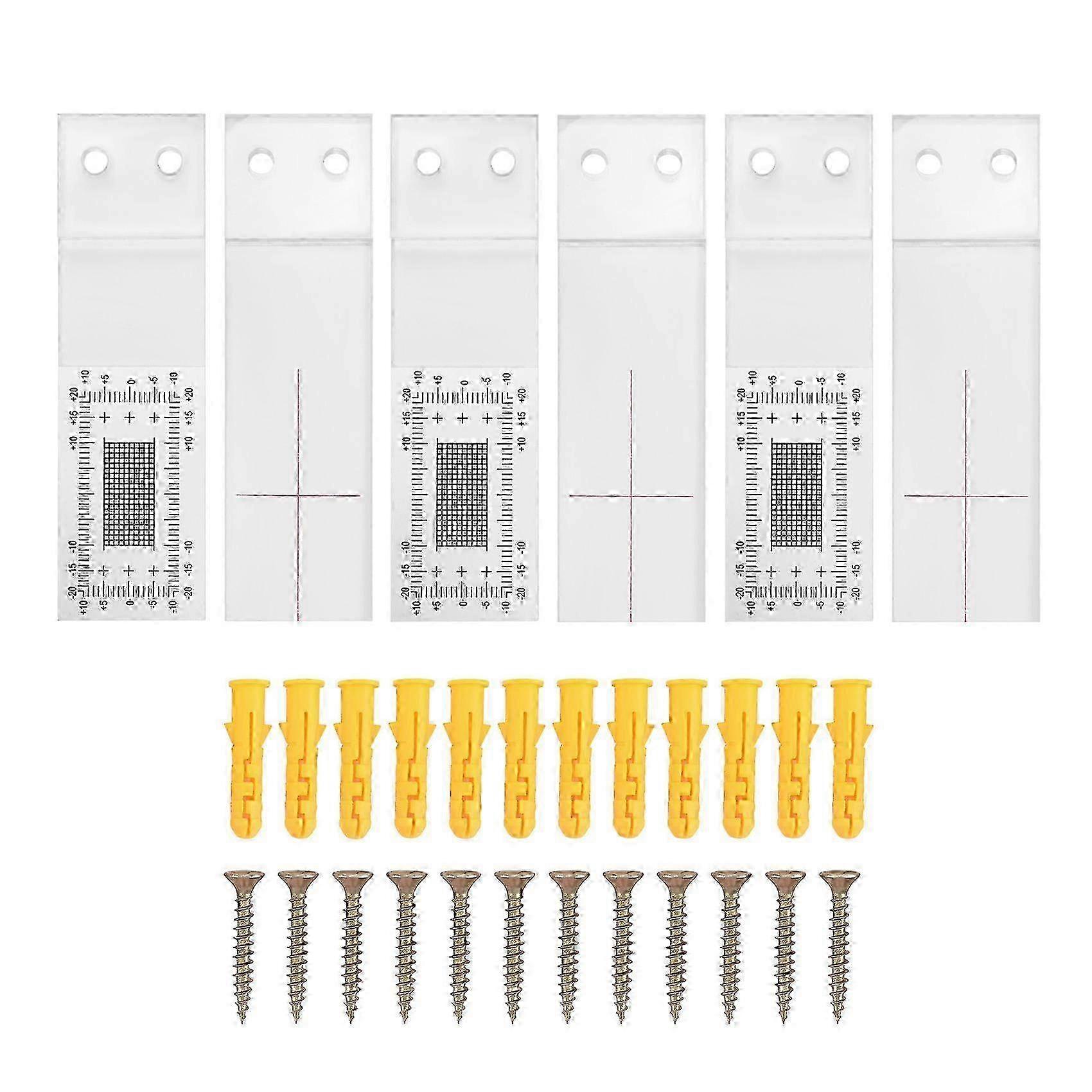3Pcs Crack Measurement Tool, Acrylic Corner Crack Comparison Caliper Edition 0816