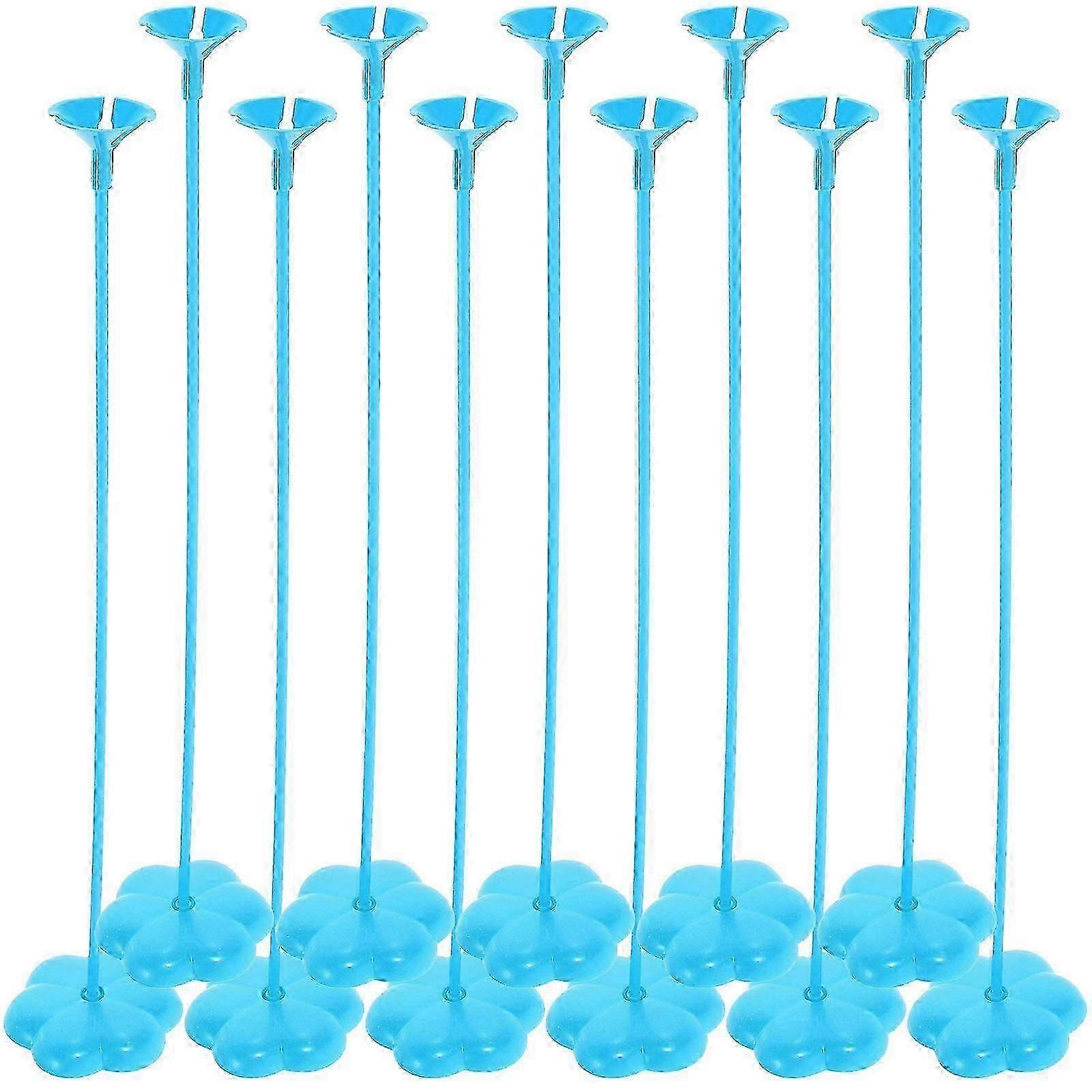 50pcs Reusable Balloon Sticks with Base for Party Decorations