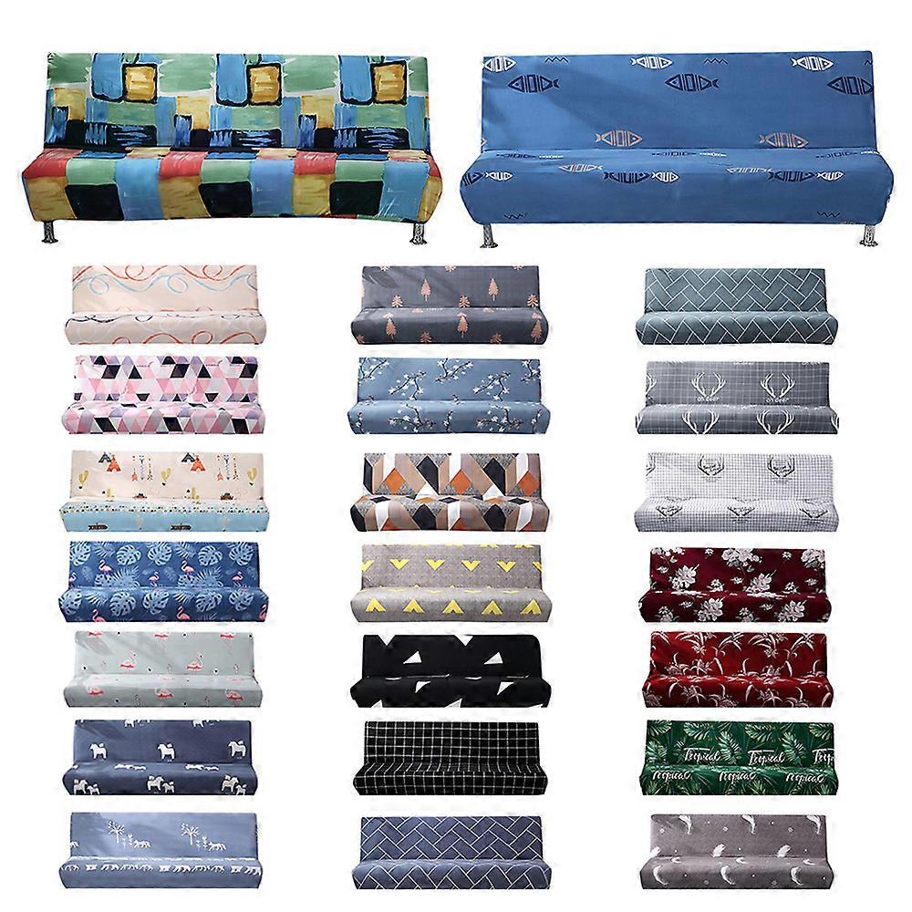 Sofa Covers Armless Slipcover All-inclusive Elastic Couch Towel Furniture Protector Without Armrest Two/Three-Seater 160-190CM