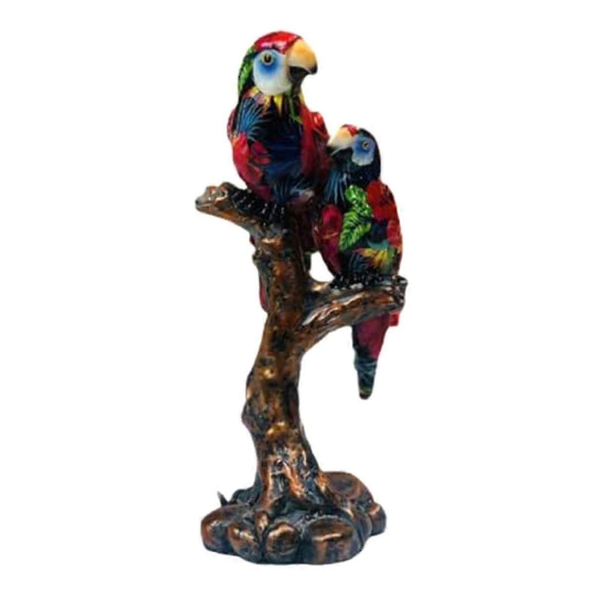 European Style Resin Parrot Statue for Tabletop Ornament Accessory