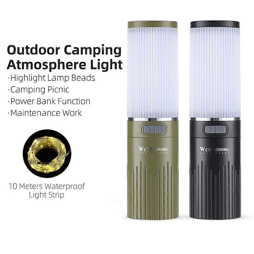 Multifunctional Camping Light LED Campsite String Light Waterproof Tent Light Work Lamp with Multiple Lighting Modes Support Power Bank Function for C