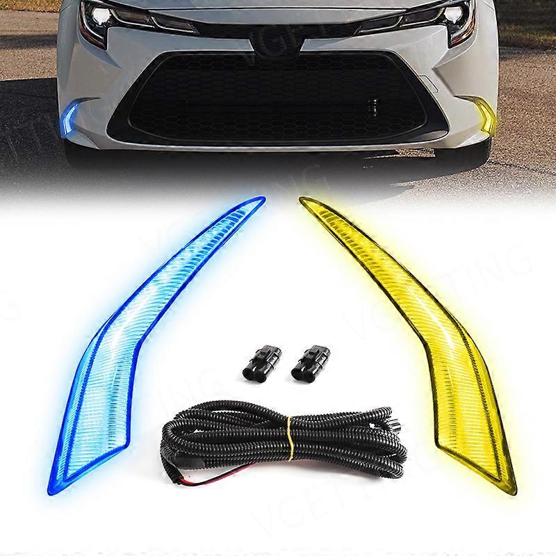Applicable For Toyota Corolla Hybrid Levin 2019 2020 2021 2022 Led Daytime Running Light DRL Tricolor Auto Driving Fog Lamps Dynamic