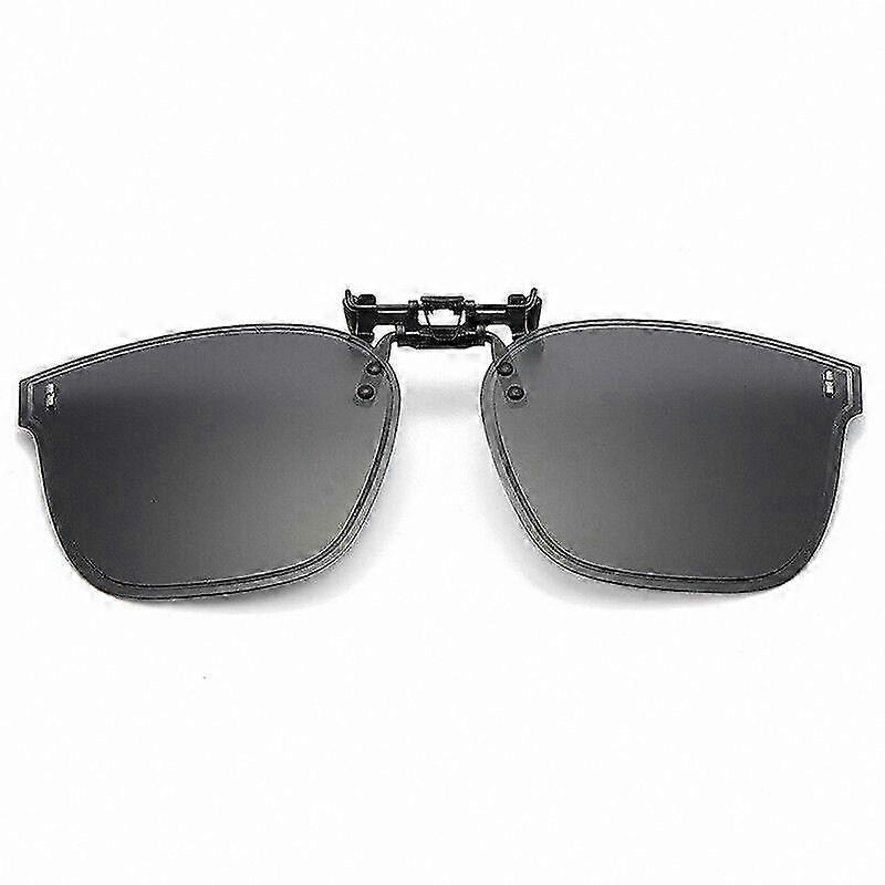 UV Protection Polarized Clip-On Sunglasses - Flip-Up Design for Prescription Frames - Stylish & Lightweight Accessory