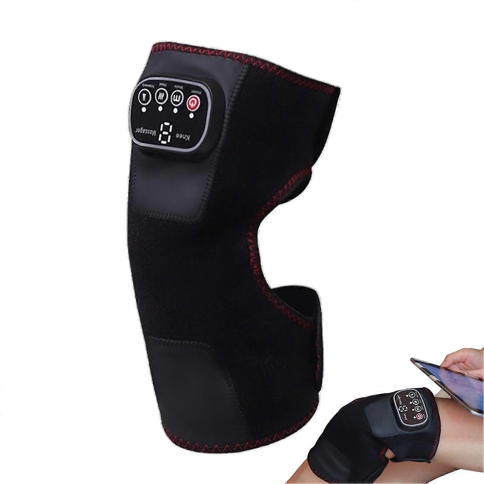 Knee Shoulder Elbow Massager Heated Vibration Massage Wrap With Flexible Joint Support Pad Custom Temperature Control