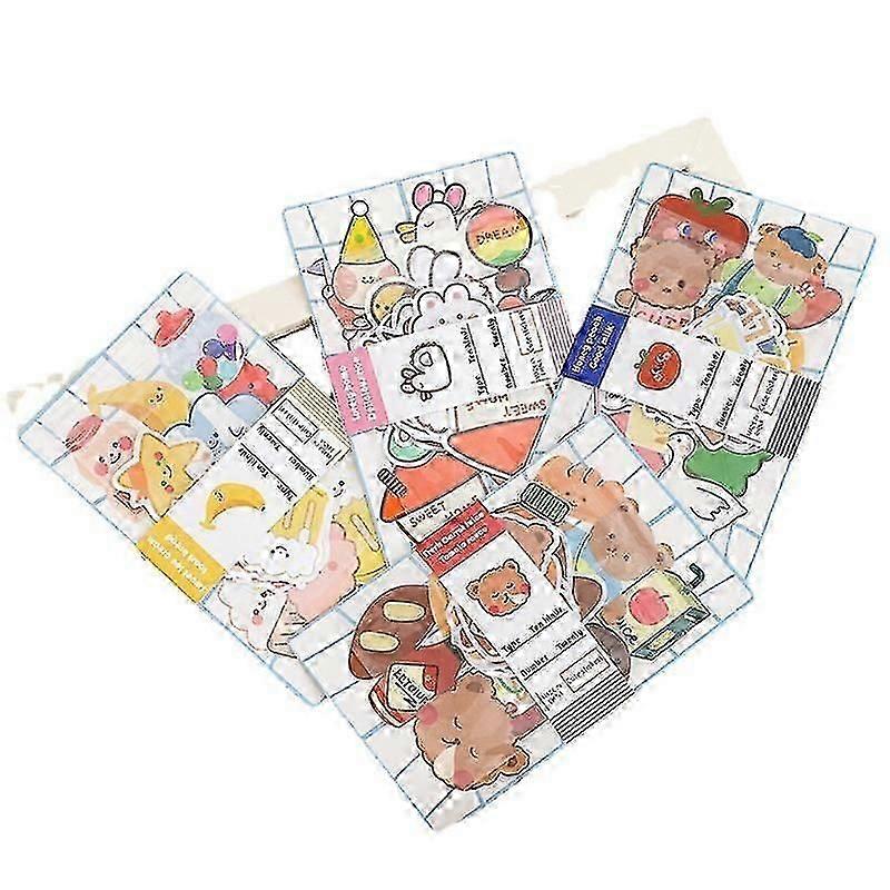 20Pcs Sticker Pack Cute Handbook Journal Cartoon Sealing Material