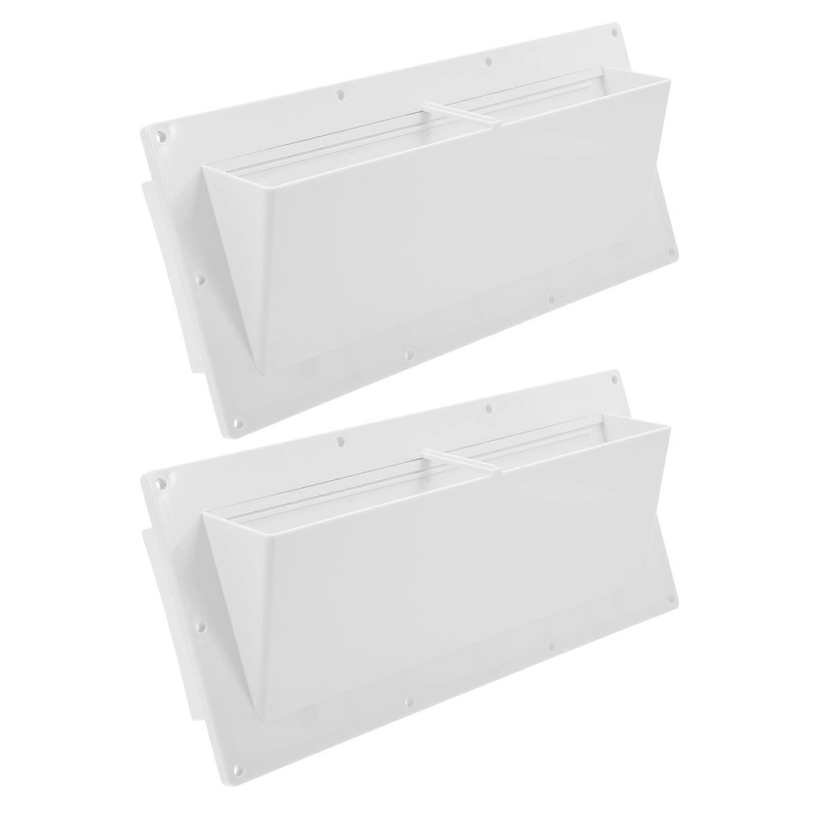 RV Vent Cover Protector for Vents Camper Stove Hood White Plastic Efficient Exhaust Easy