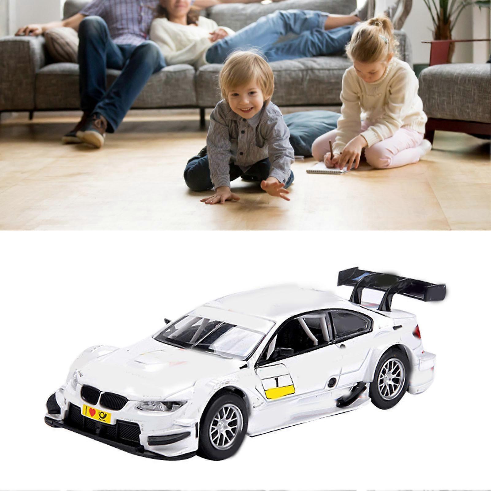 Car Toy 1:32 White with Lights Sound Dual Mode Vehicle Model
