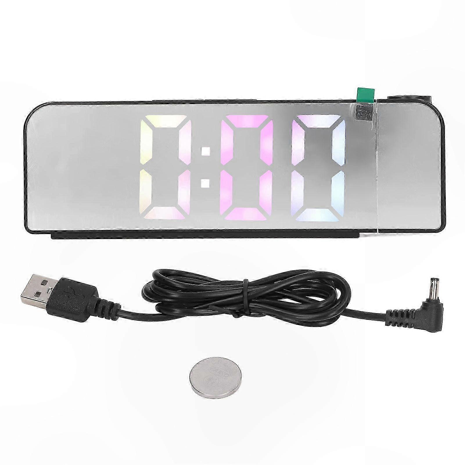 Digital Alarm Clock with Large Display and Brightness Control for Home and Office Use