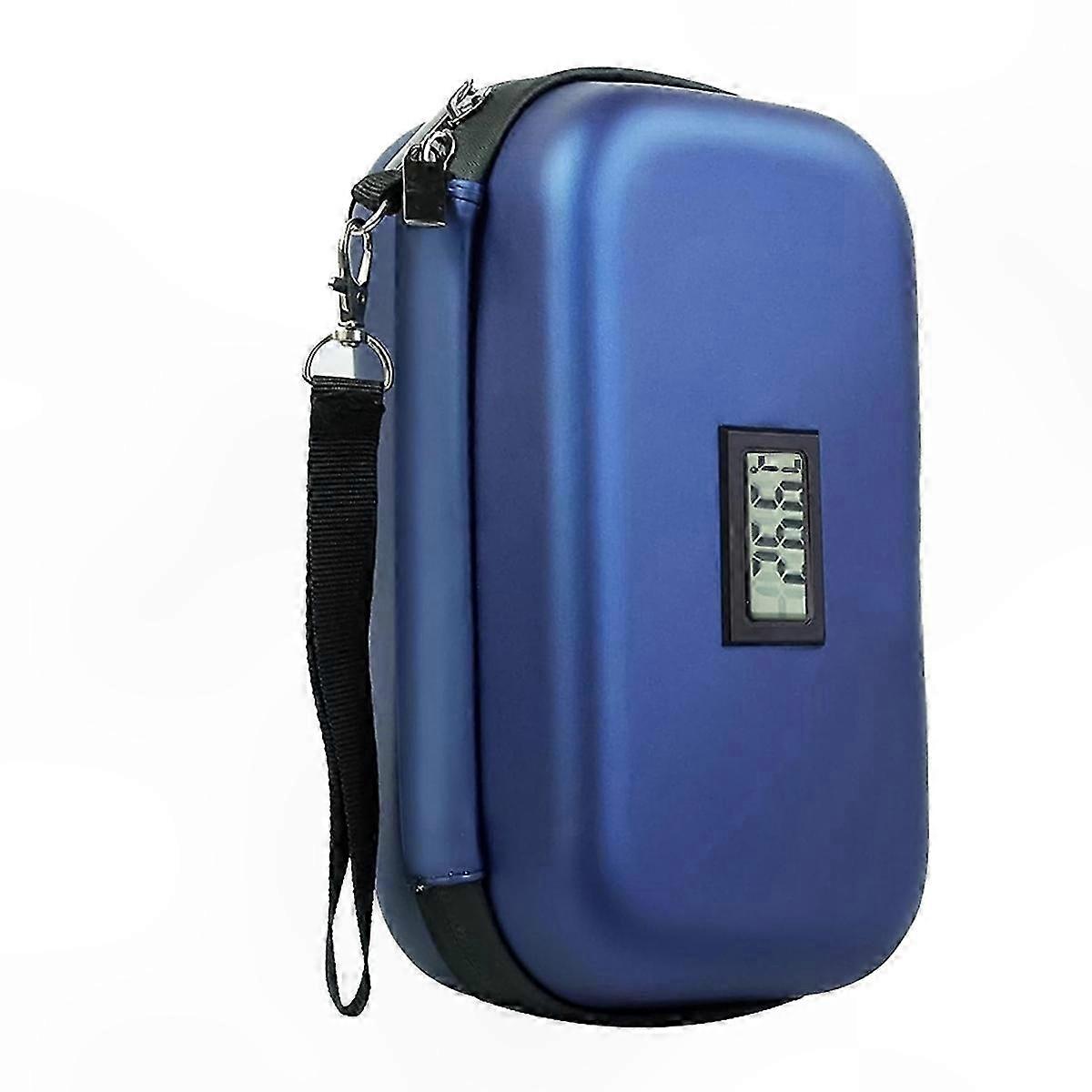 Portable Insulin Cooler Bag with Temperature Display for Travel Diabetes Medication Storage in Celsius Scale