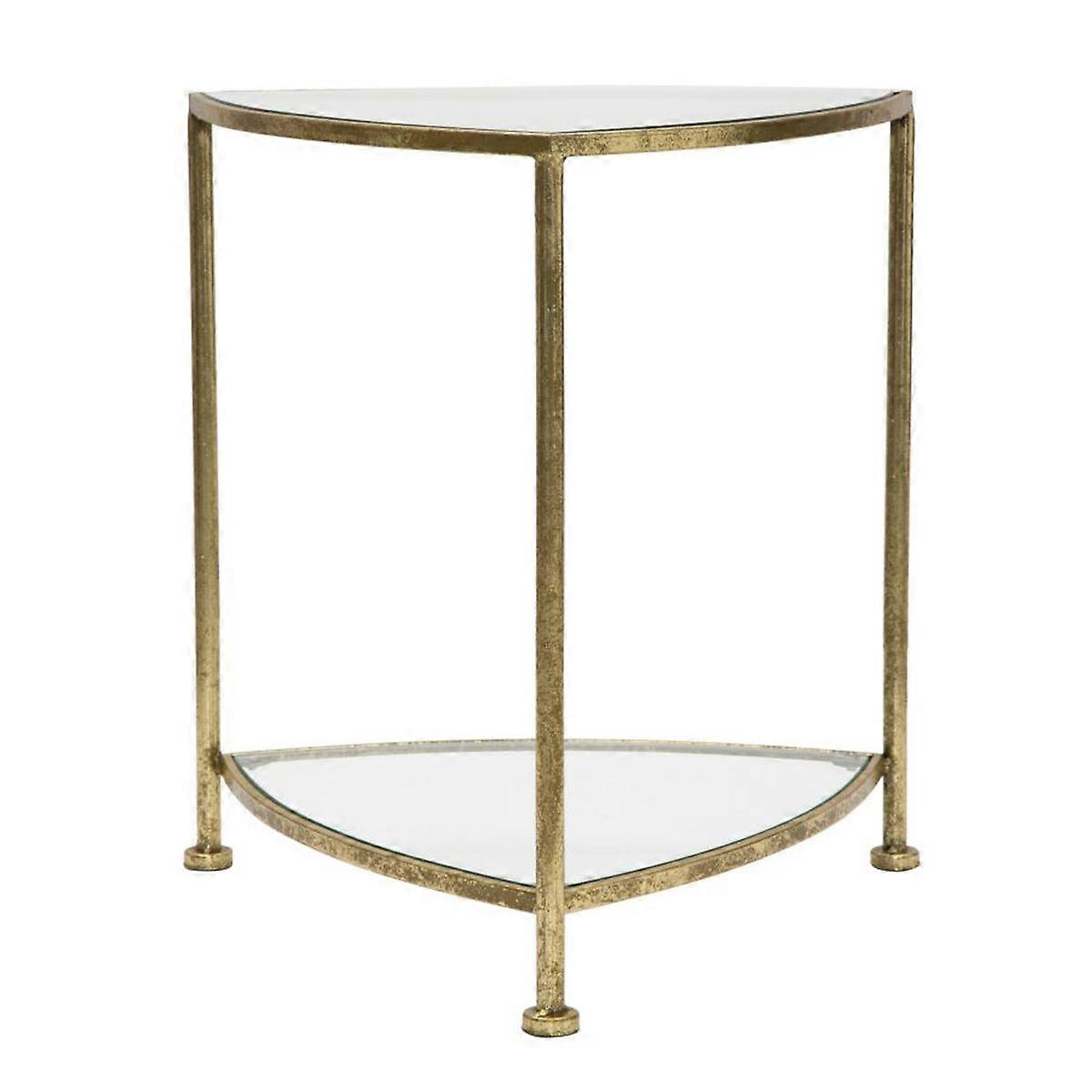 MF563 Table basse, Or, Métal, 45x45x50 cm