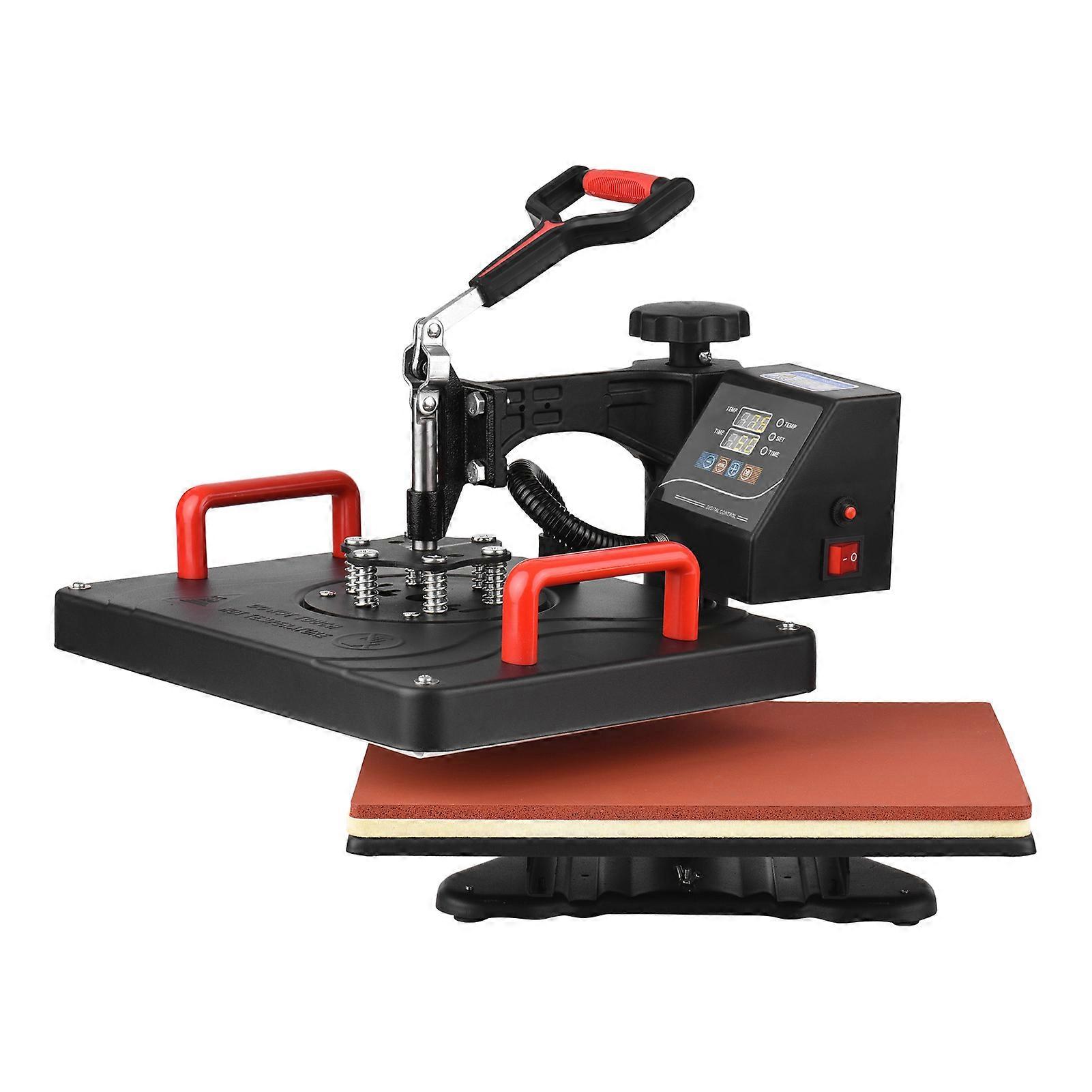 5-in-1 Heat Press Machine 39x30cm Black Digital Sublimation Kit