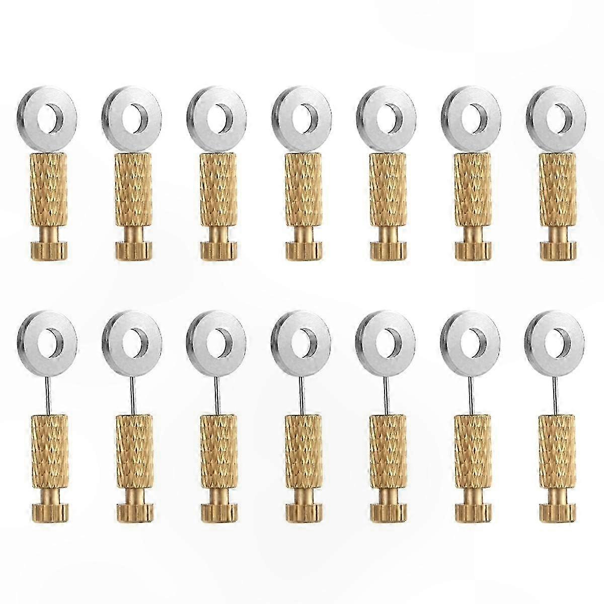 14Pcs Leathercraft Positioning Needles, Suture Locking Pins for Leather Projects