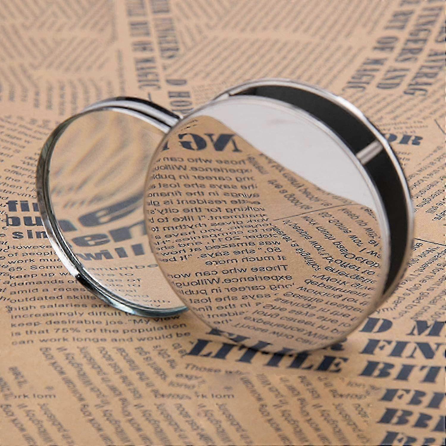 20x Folding Pocket Magnifier with Metal Case for Reading & Portability