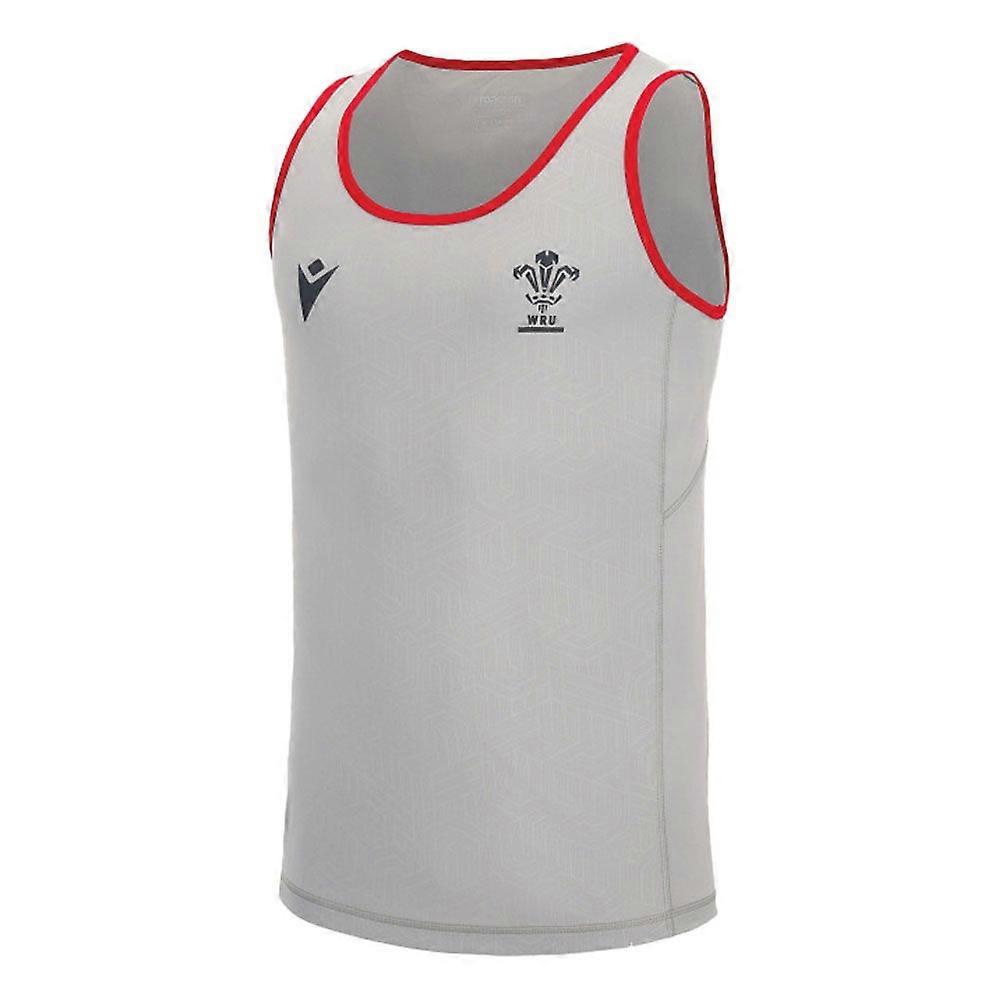 2022-2023 Wales WRU Training Poly Dry Singlet (Grey)